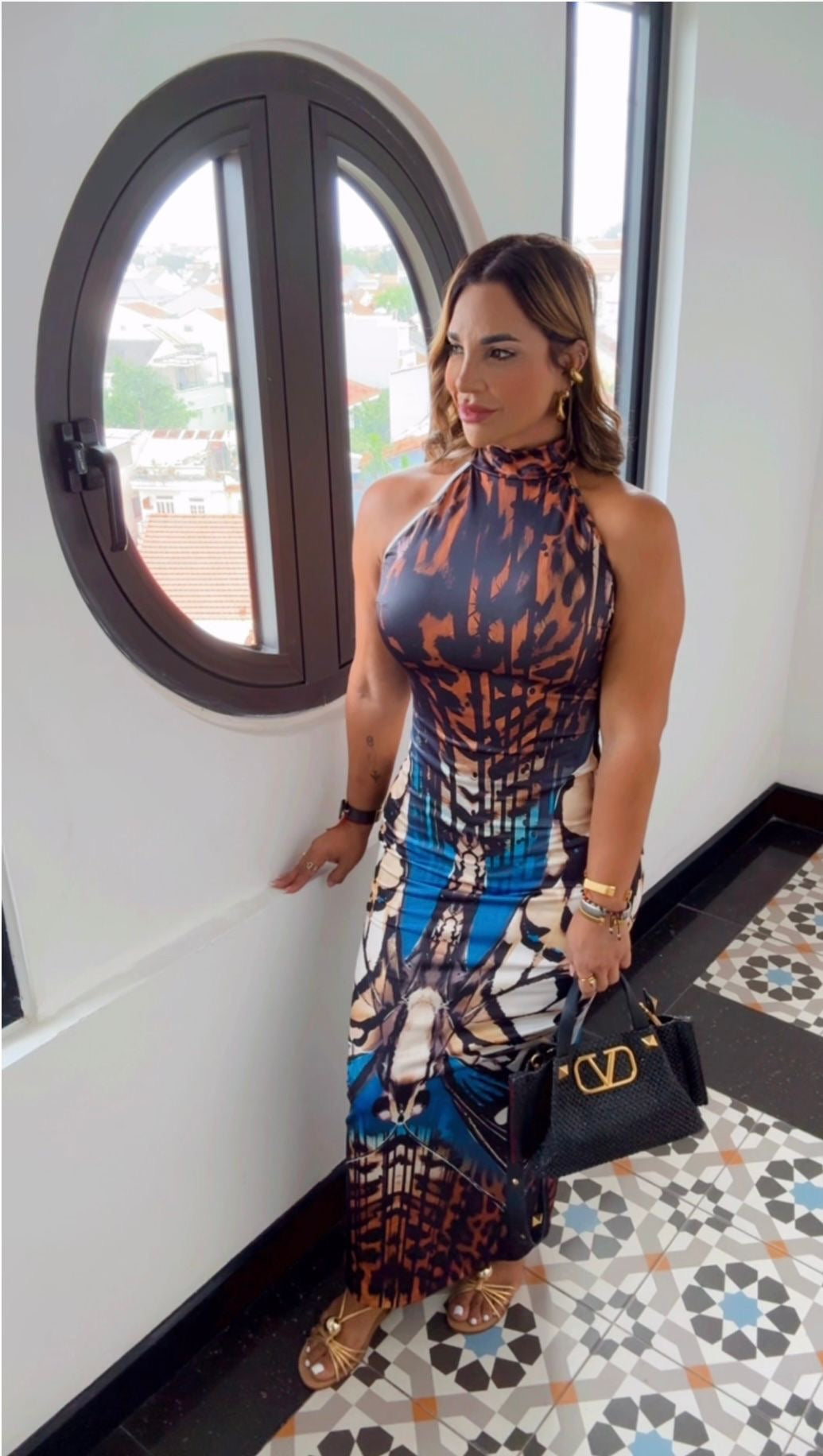 Hera Brown Dress (spandex)