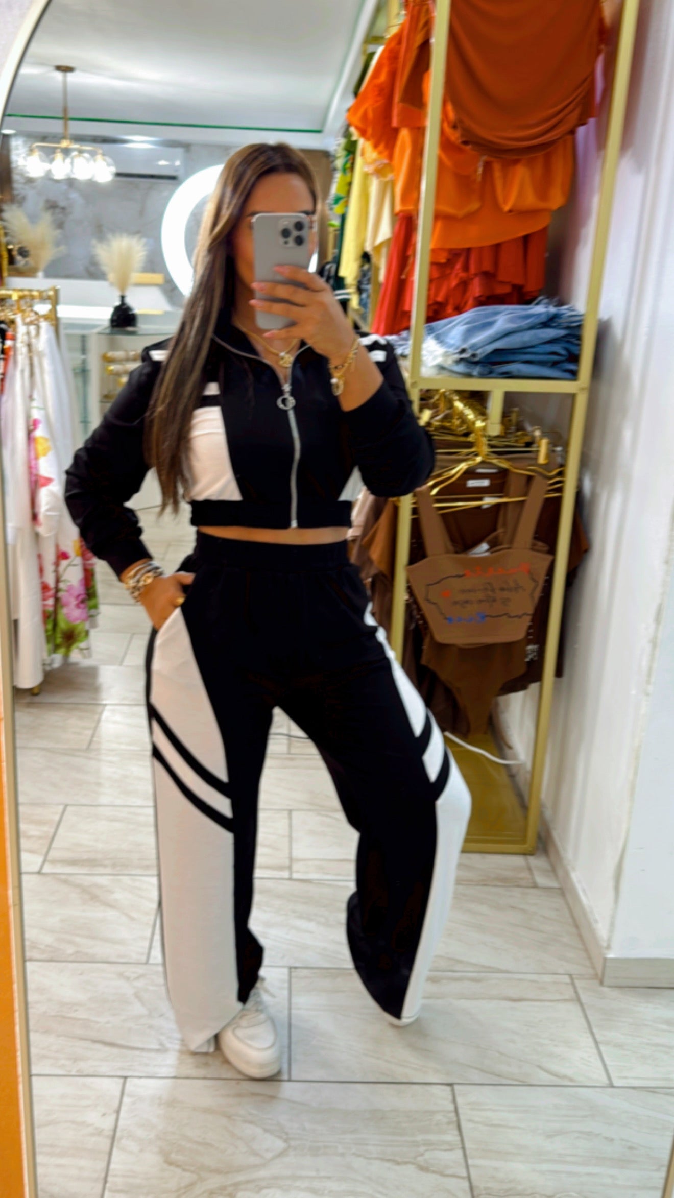 Trendy travel black set (stretch)