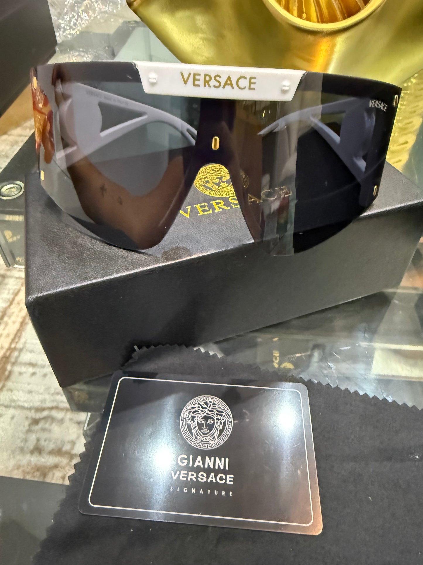 Versa White Sport Sunglasses (Kit completo)