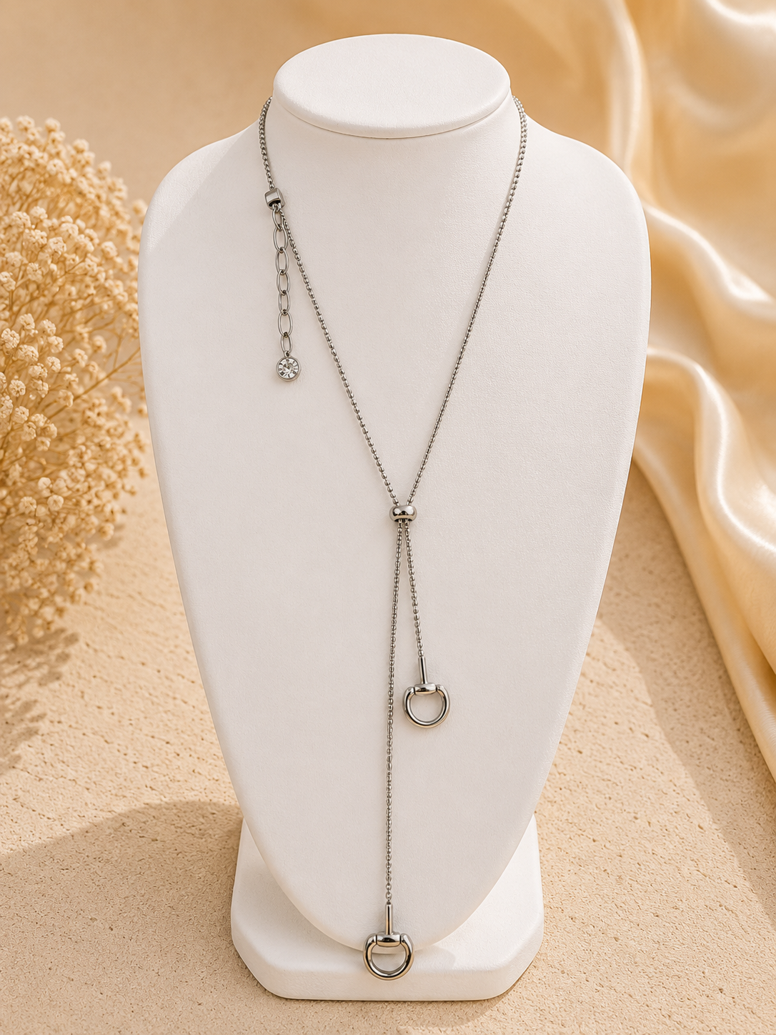 Cleef Silver Adjustable Necklace