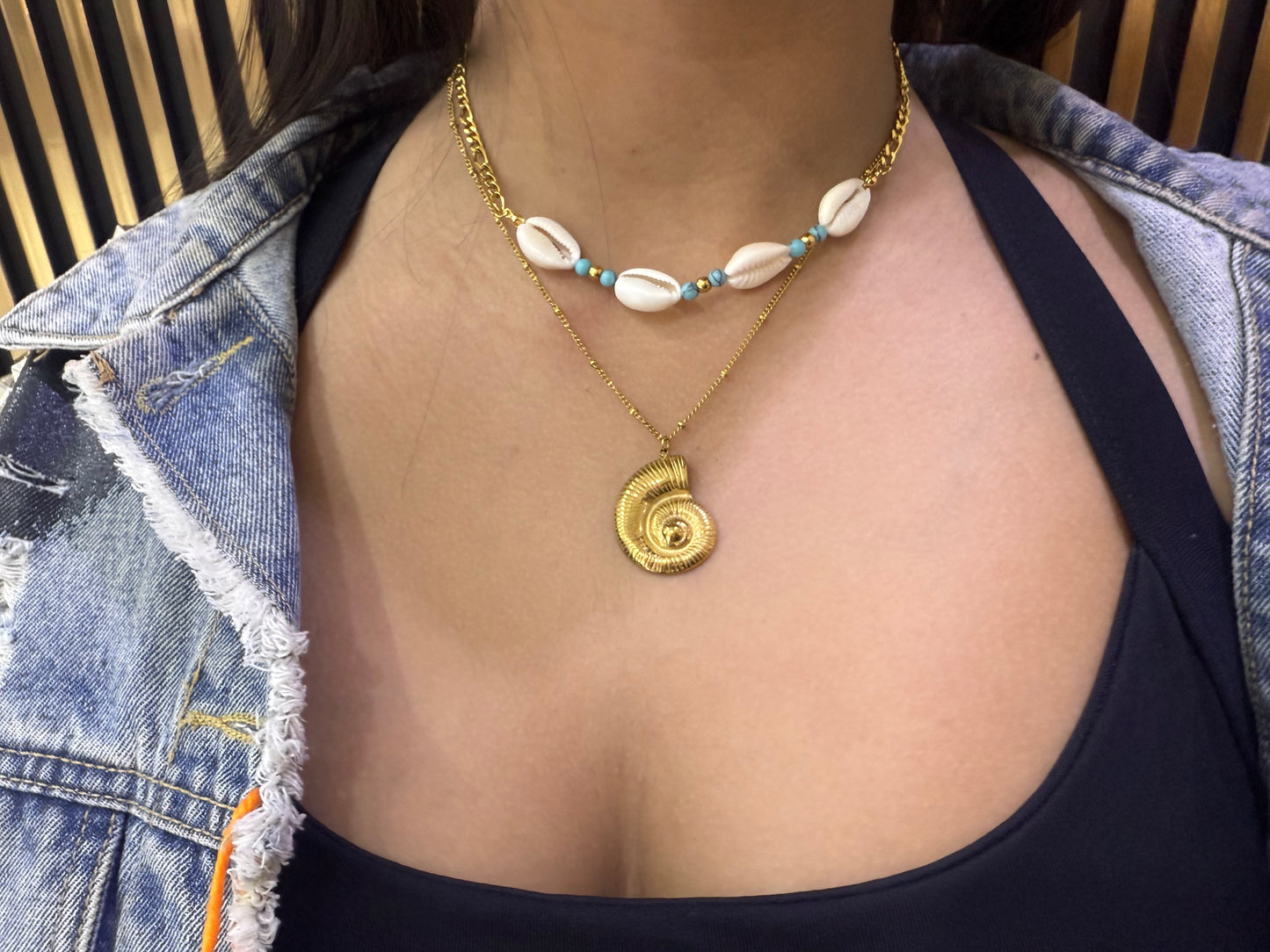 Caracoles Double Chain Stainless Steel