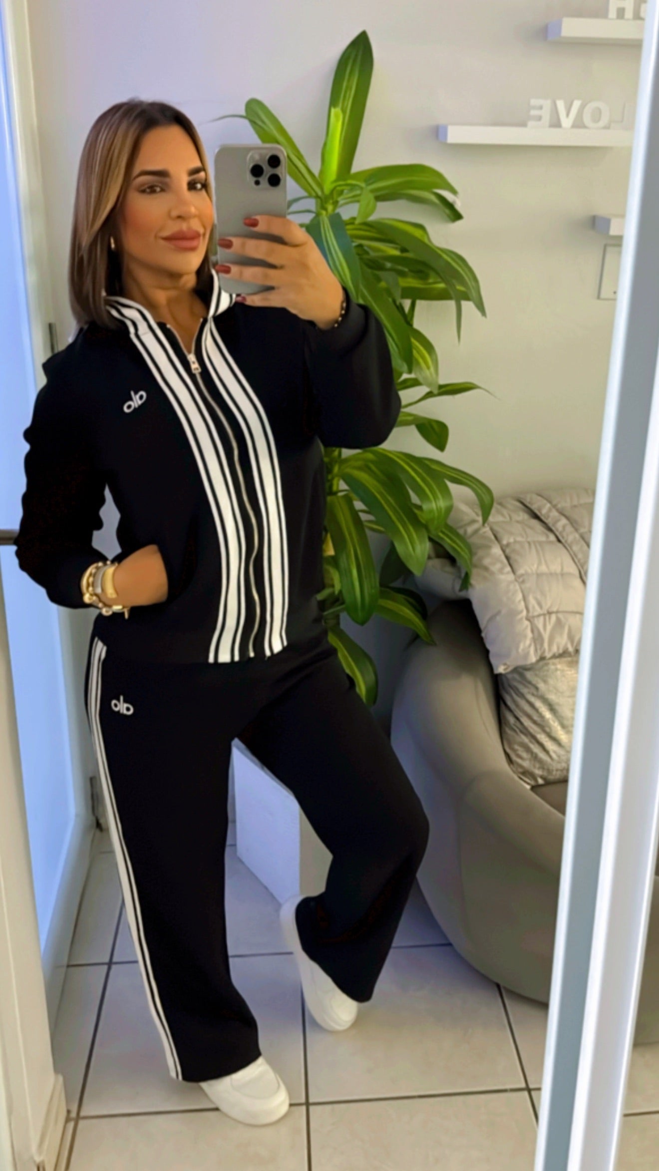 Alo Black Set (spandex) utilicé talla M