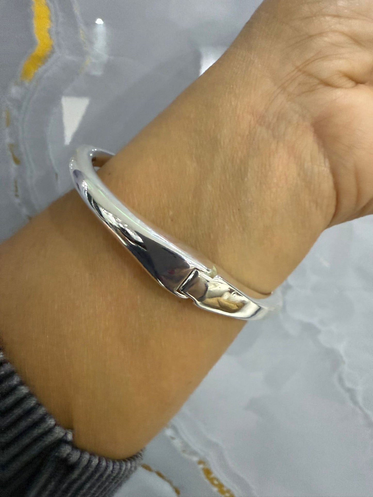 Nail Uno Silver Bracelet (Material 925) abre hasta 22’