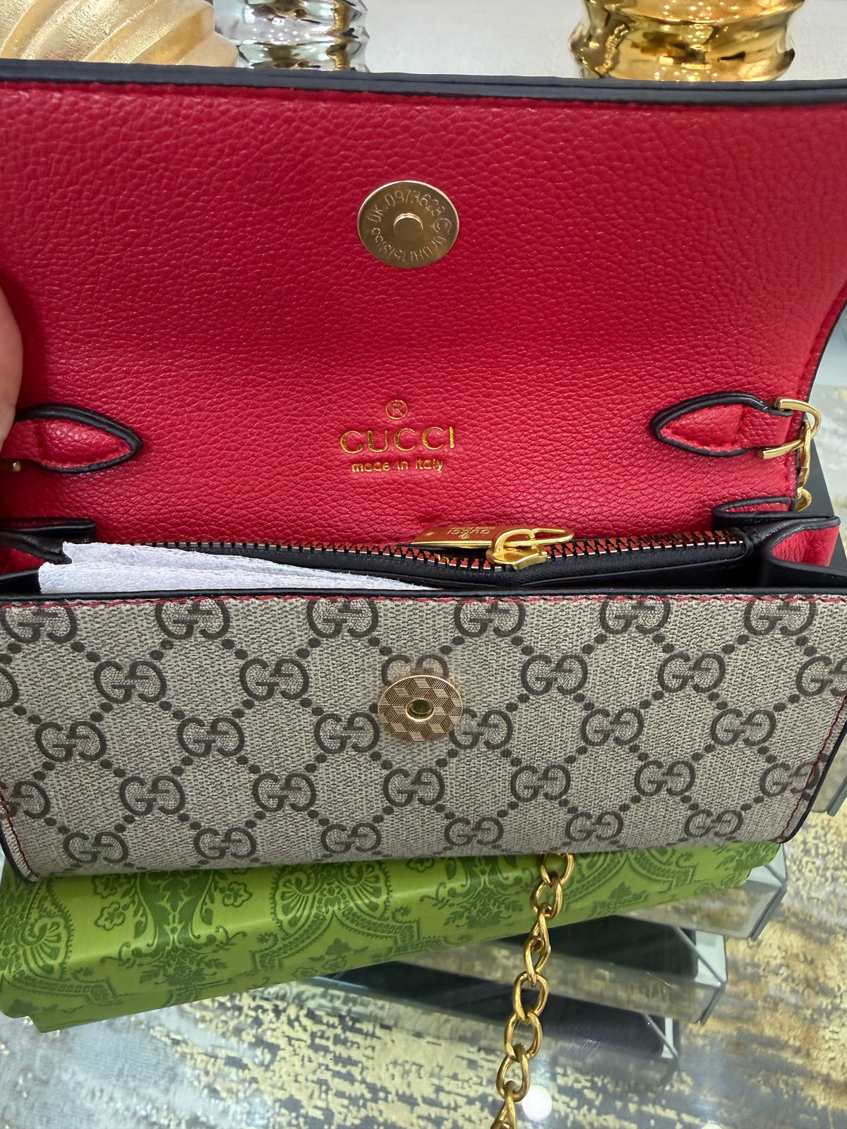 GG Red Crossbody Bag (incluye caja)