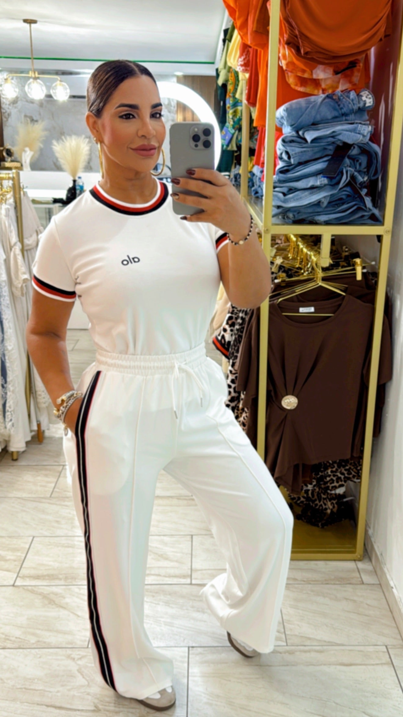 Alo White Formal Set (stretch)