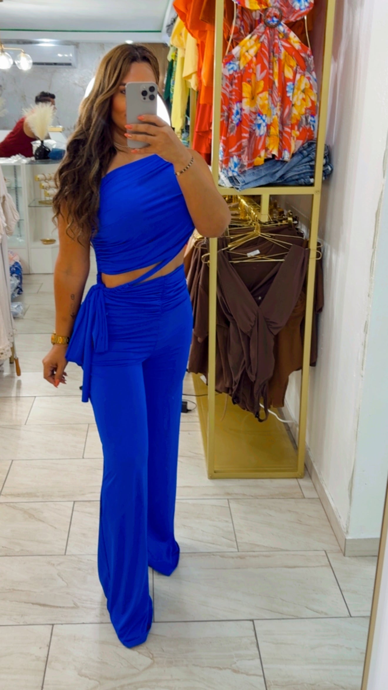 Sienna Royal Blue Jumpsuit (stretch)