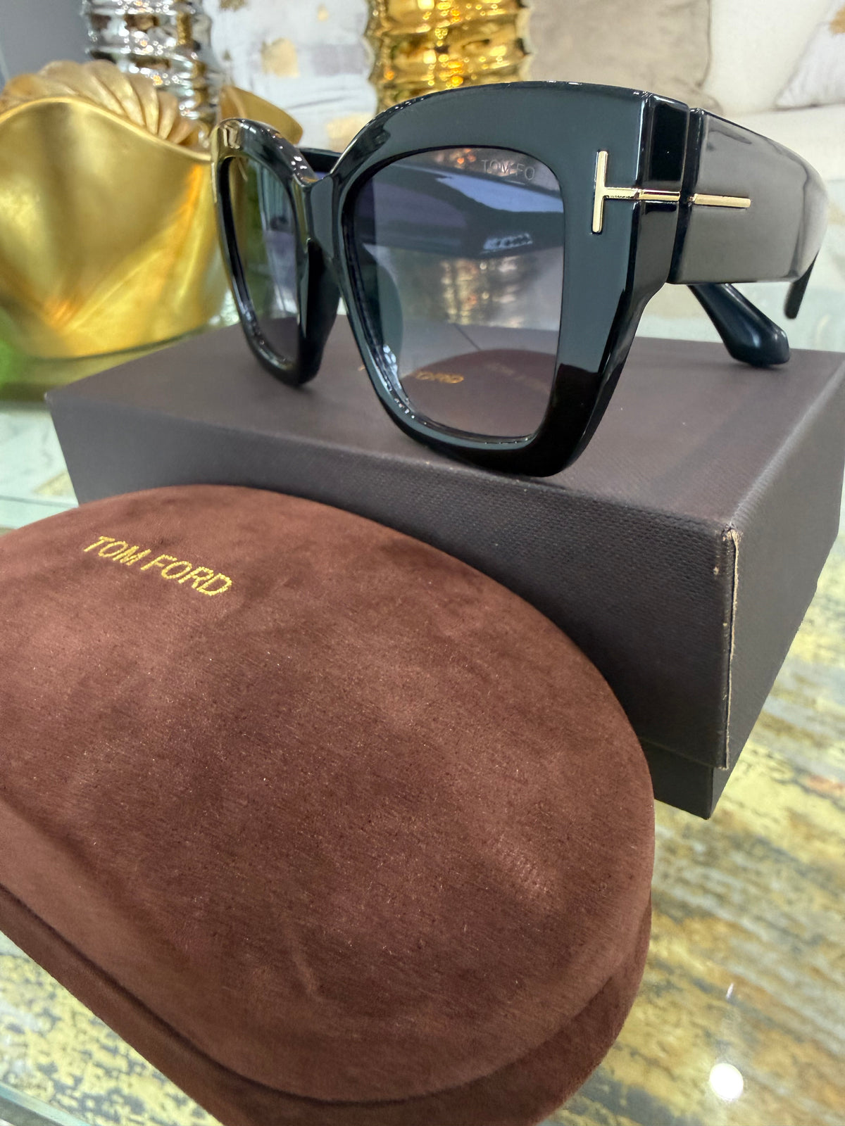 TFord Black Sunglasses (kit completo)