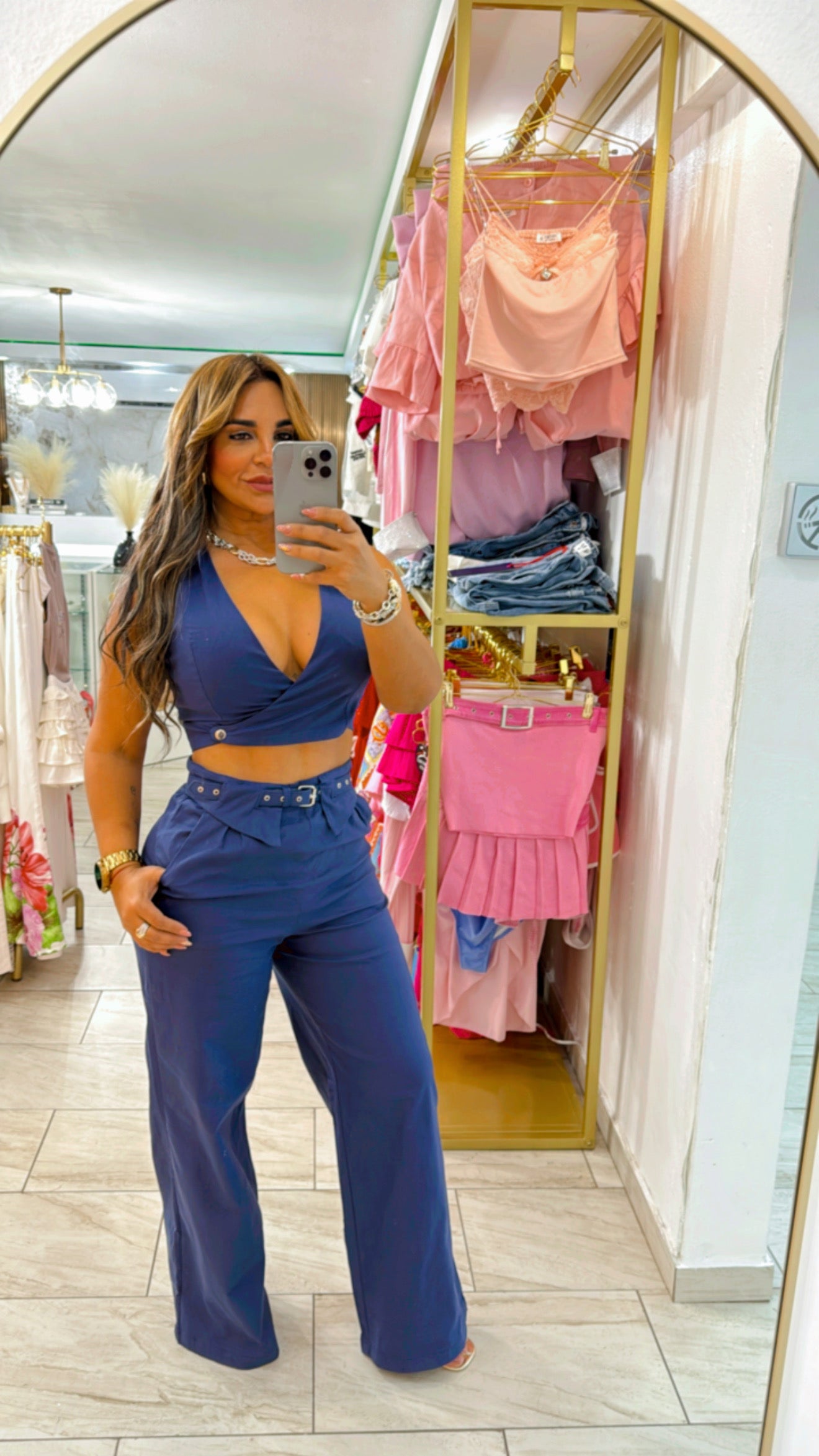 Burano Navy Blue Vest Set (utilicé talla M)
