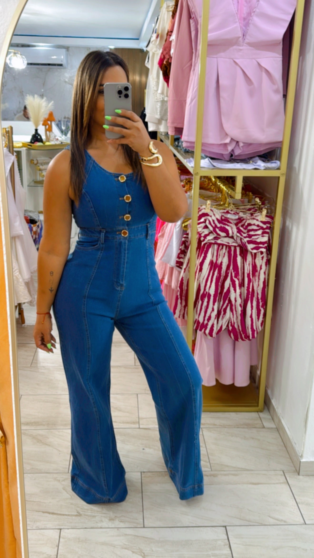 San Diego Denim Jumpsuit (stretch)