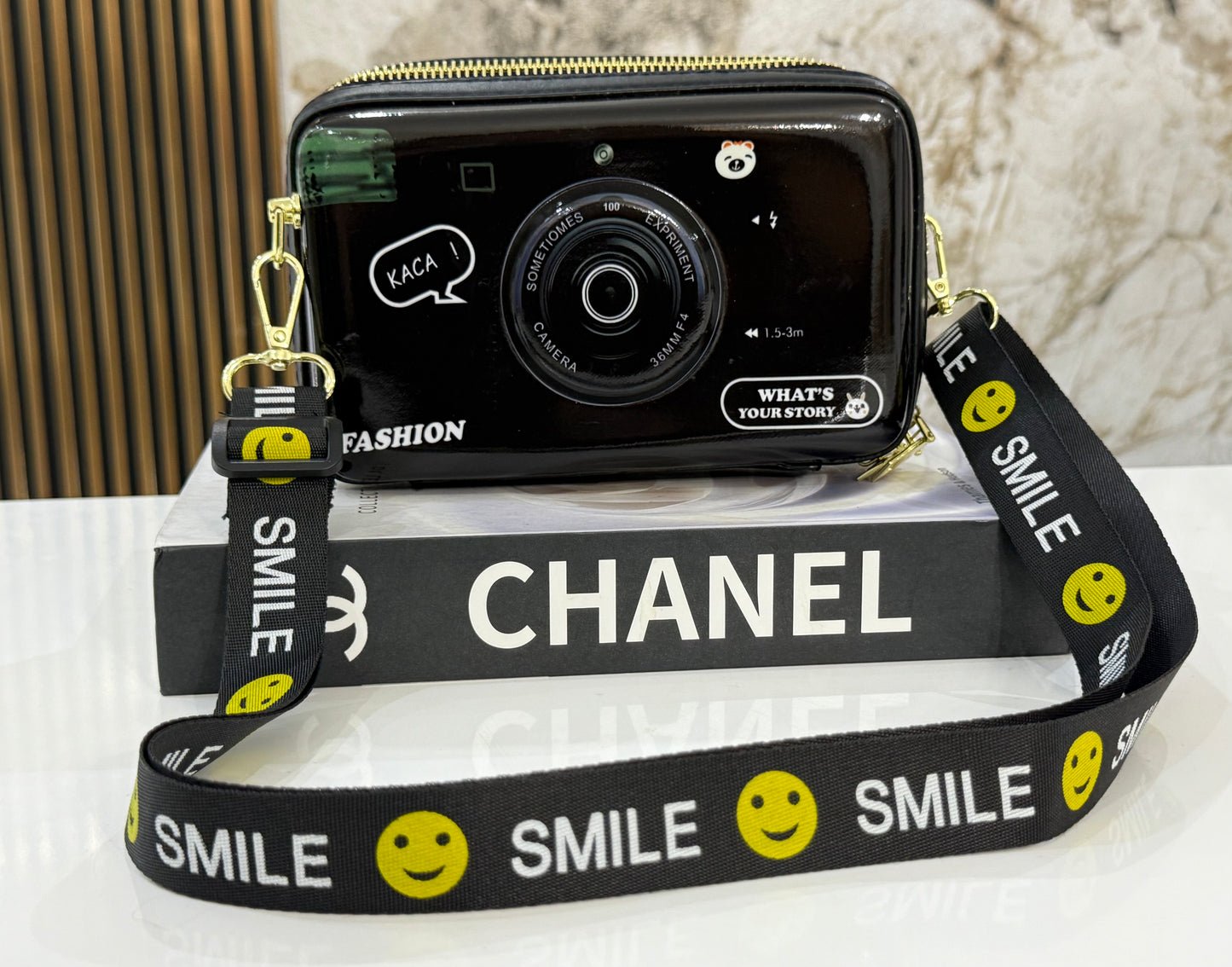 Say cheese handbag! (3 colores disponibles) (Cuero sintético)