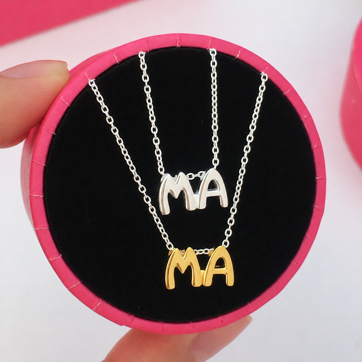 Tous Mama 2 Tones Doble Necklace (plata 925)
