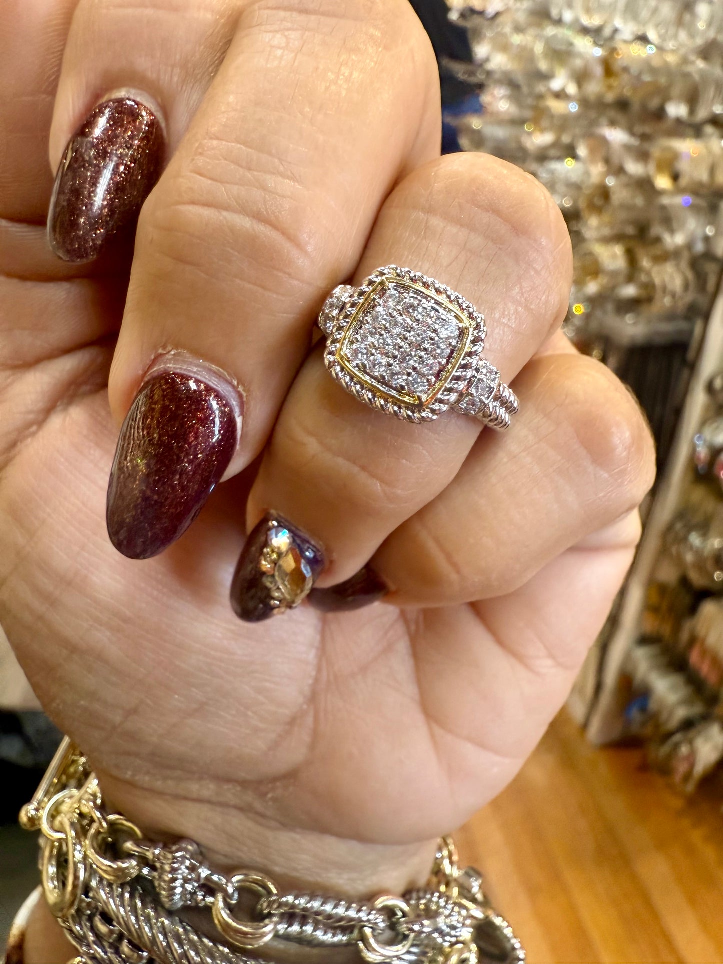 Promise Two Tones Ring (gold plated material)