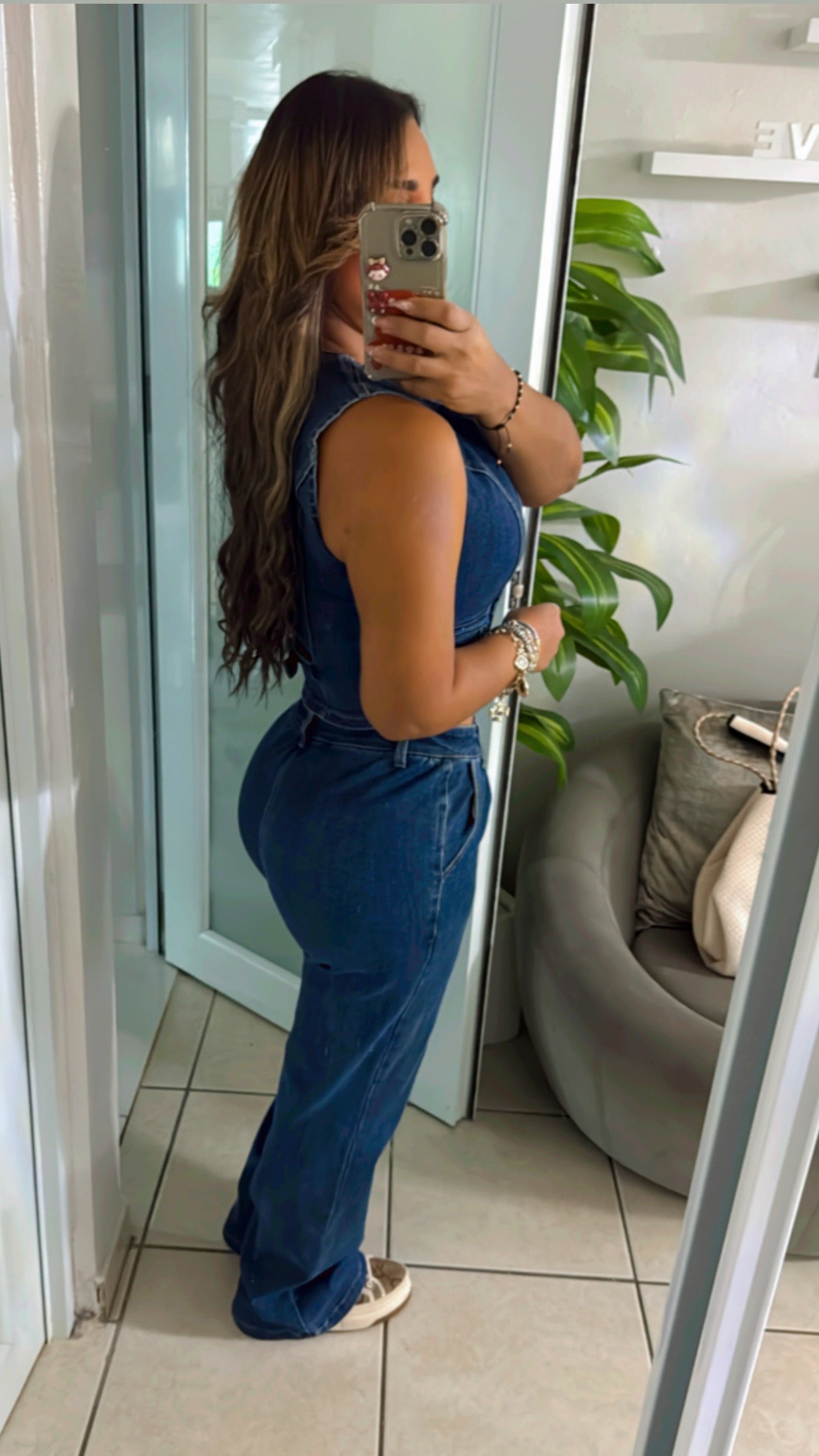 Dallas Denim Vest Set (utilicé talla Small) stretch