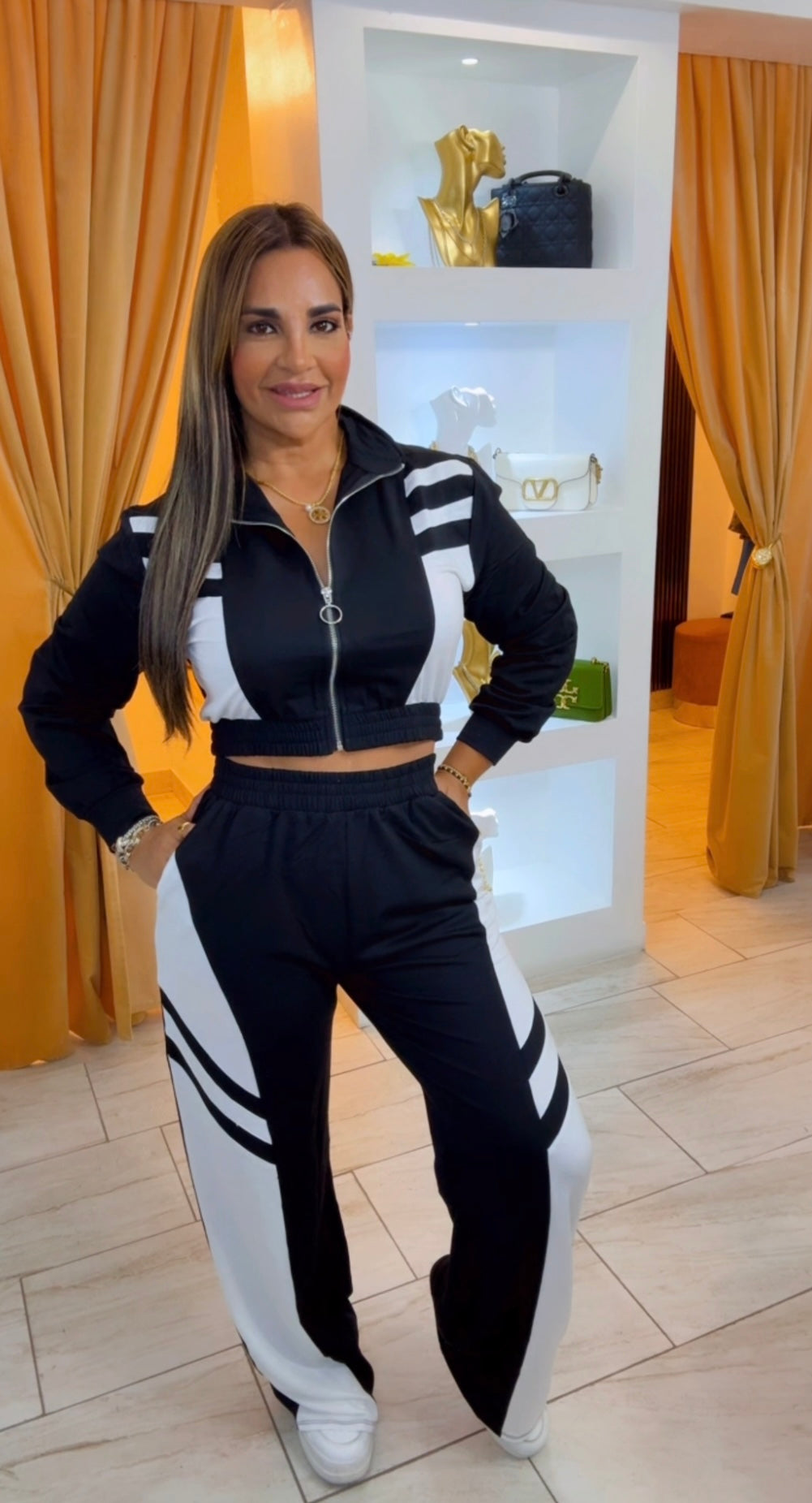 Trendy travel black set (stretch)