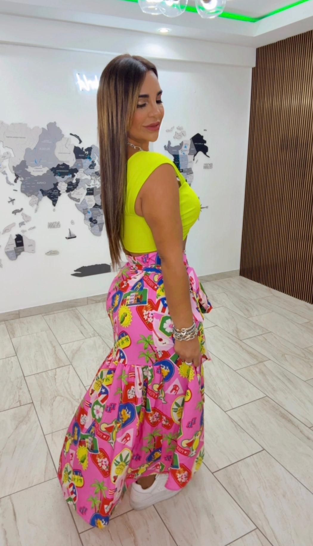 Borinquen Pink Skirt (utilicé talla M/L)