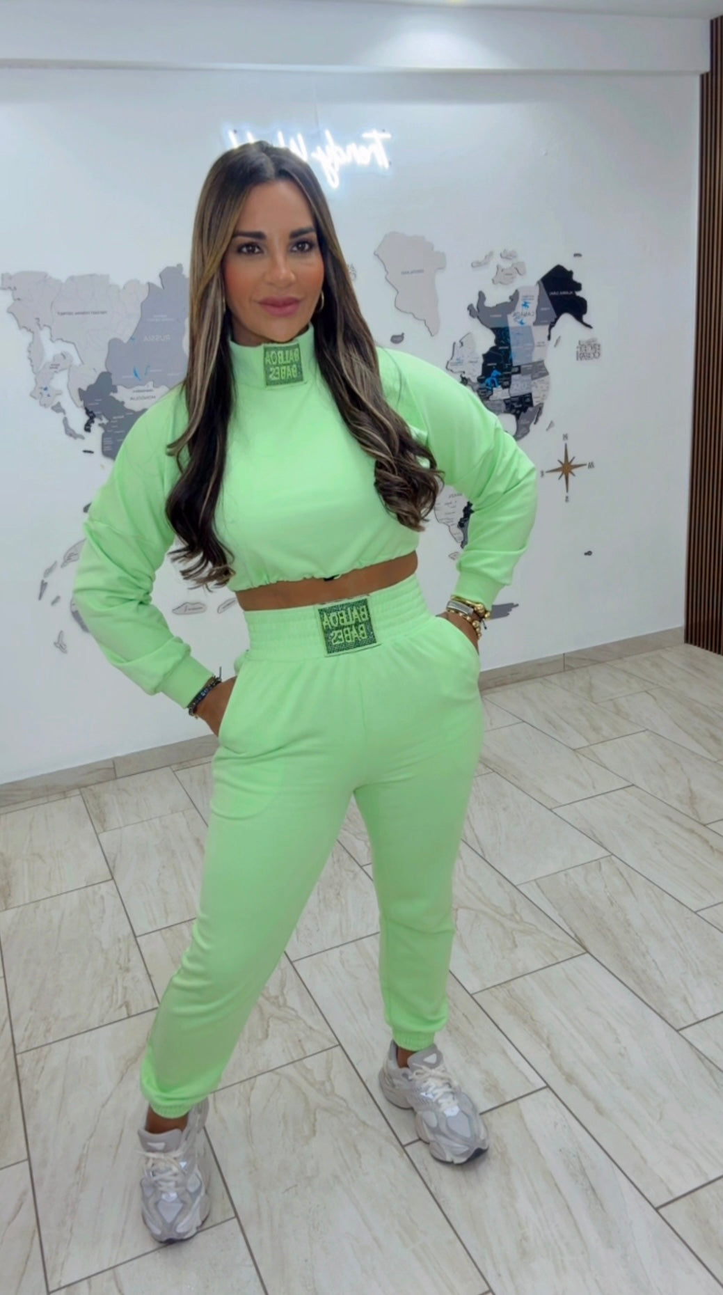 Babes Green Set (corre al size)