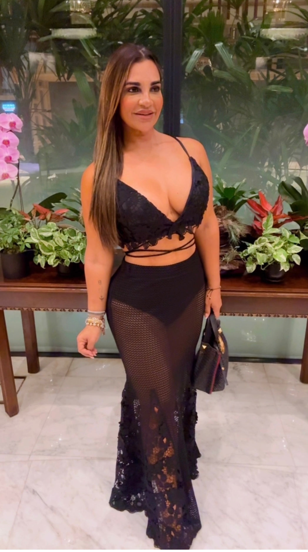 Riu Singapur Black Skirt Set (Trae el pantie integrado (utilicé talla médium)