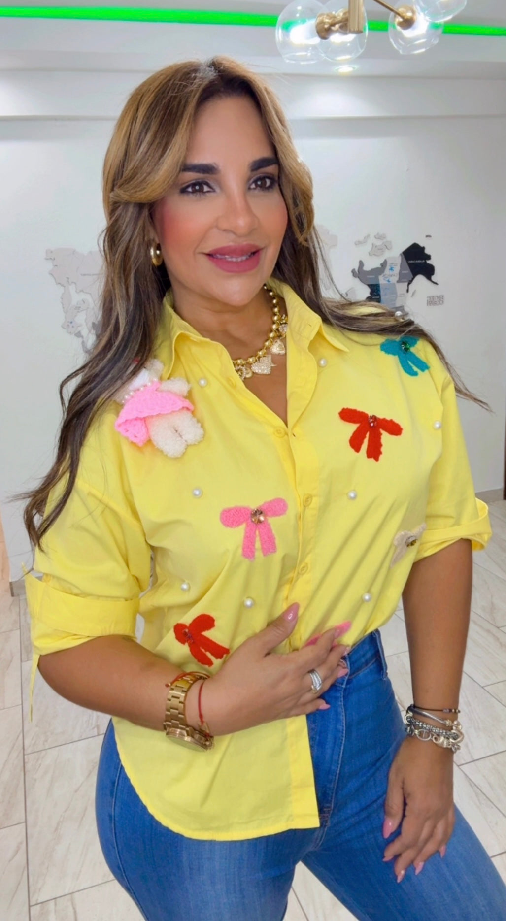 Teddy Yellow Blouse (utilicé talla M)