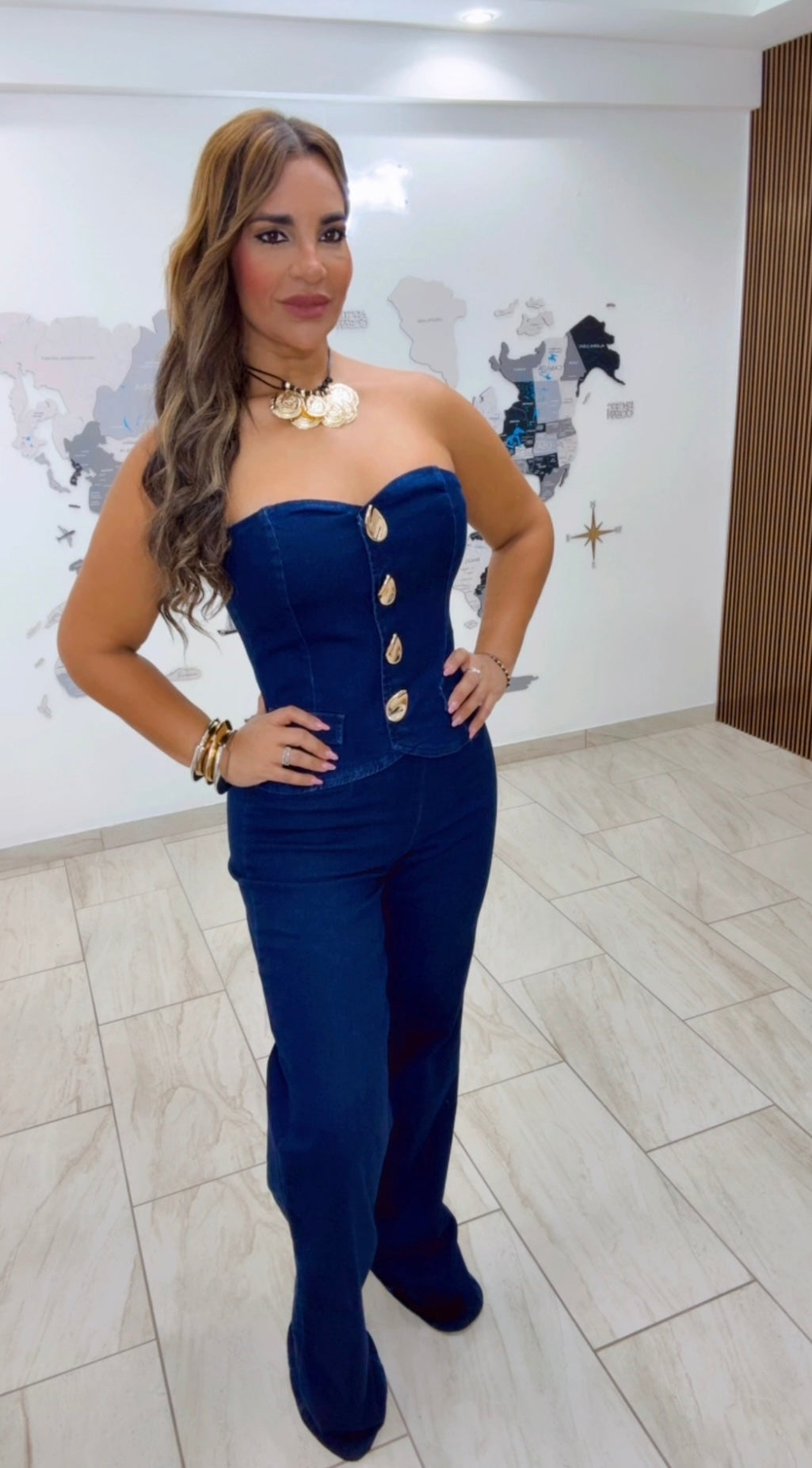 Moscú Denim Set (stretch) utilicé talla Médium