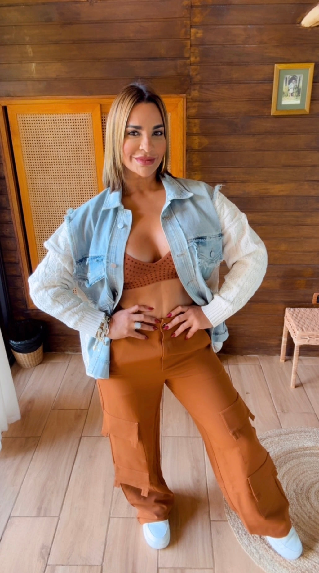 America Terracotta Cargo Pant (corre al size) utilicé talla M