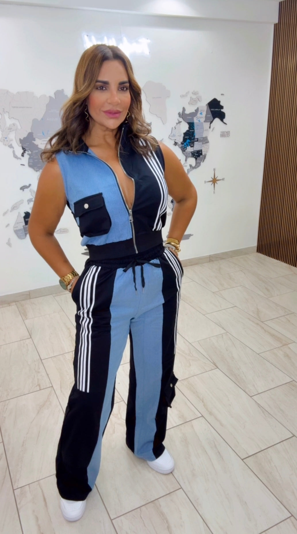 Mozambique Black & Denim Set (stretch)