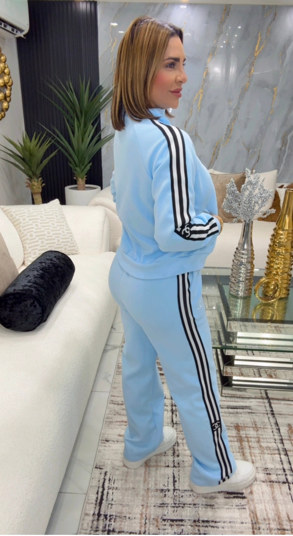 Cha Blue Travel Set (spandex) utilicé talla S/M