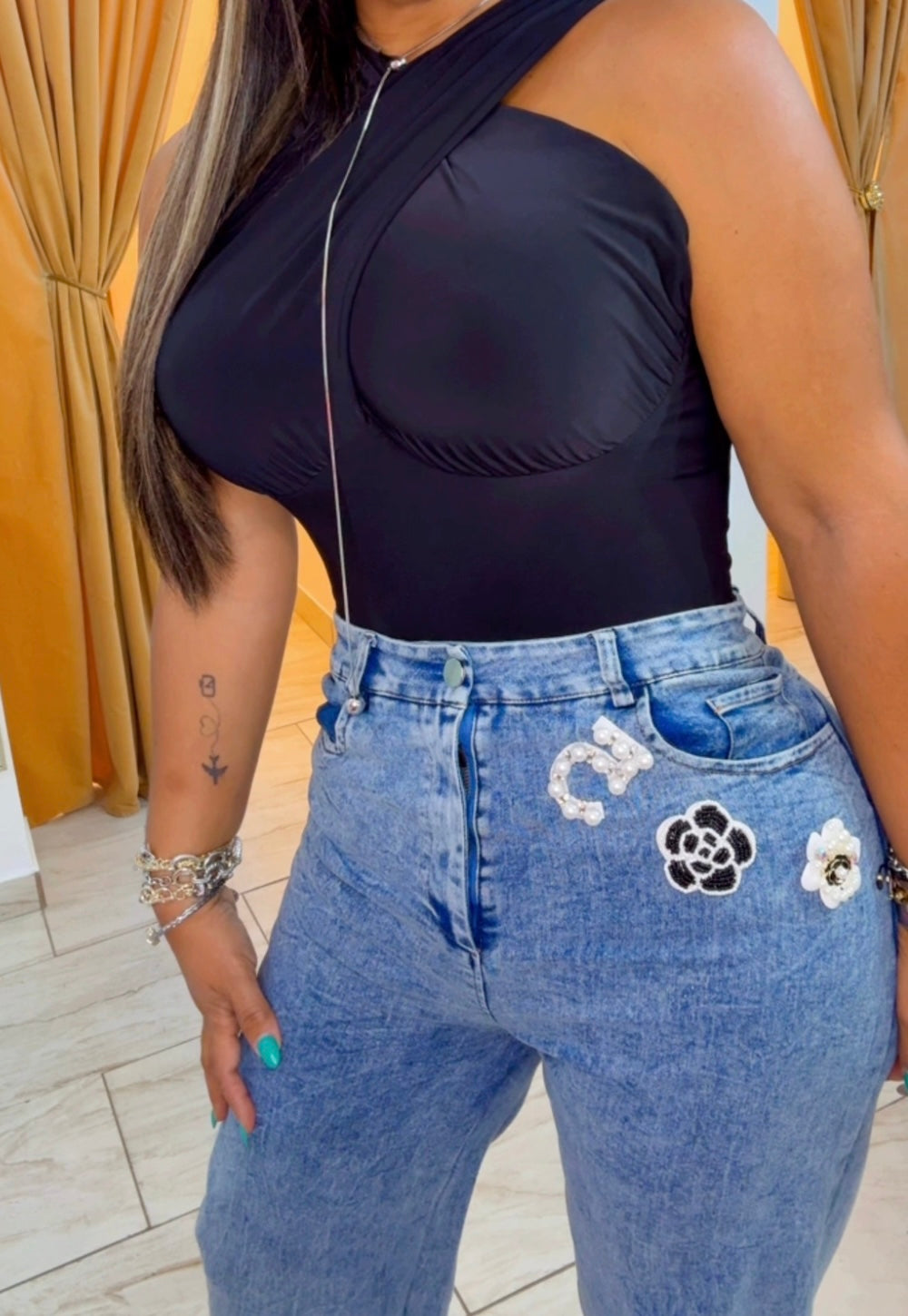 Chanti Shine Denim Pant (stretch)