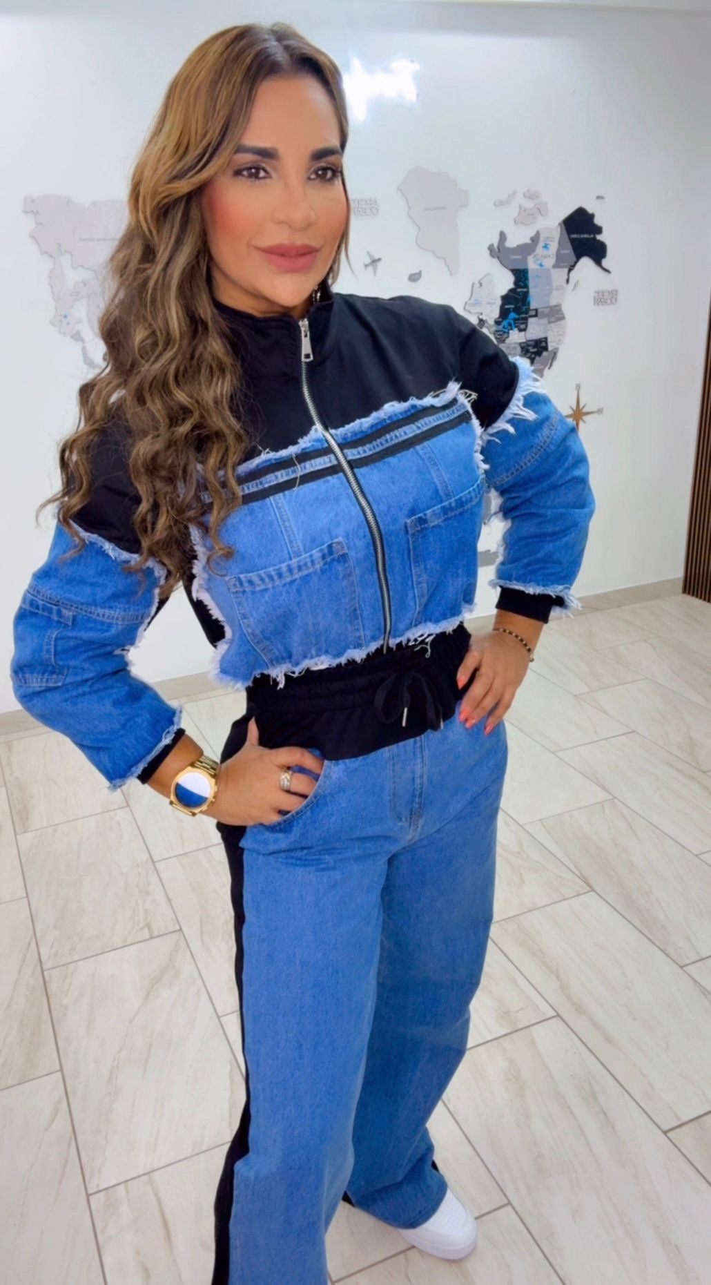 ILLA Black & Denim Set (utilice talla M)
