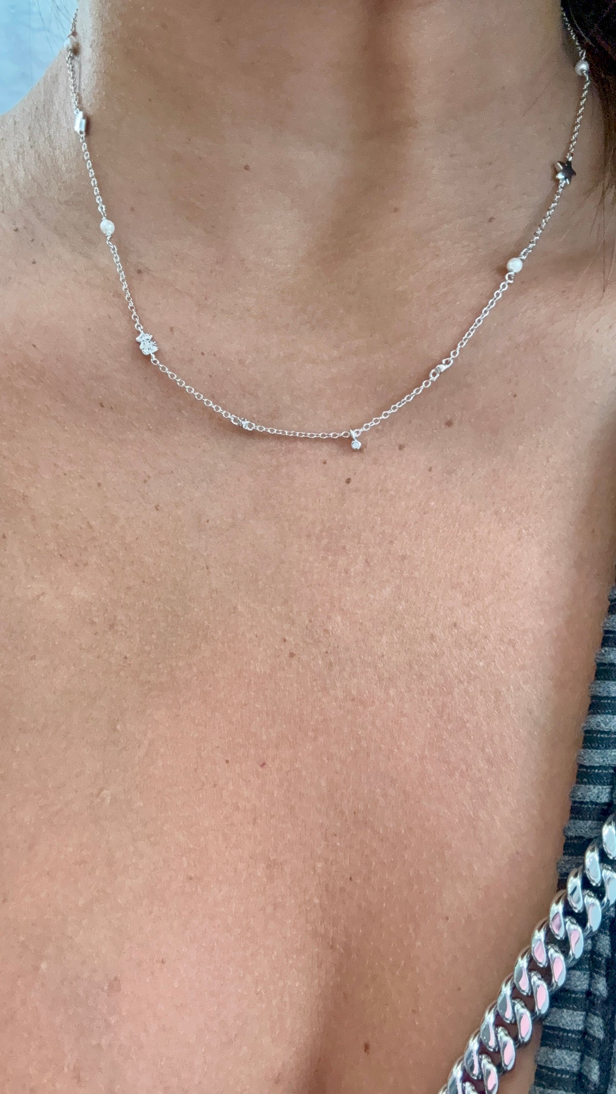 Ted Star & Heart Silver Necklace (plata 925)