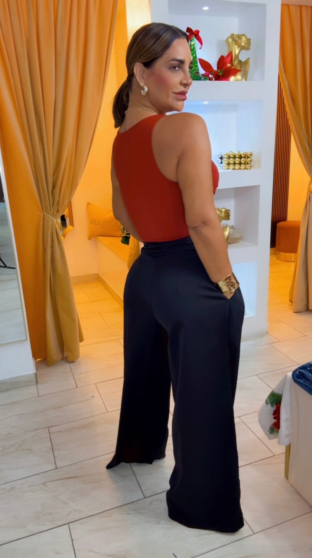 Ginebra Burgundy Bodysuit (stretch)