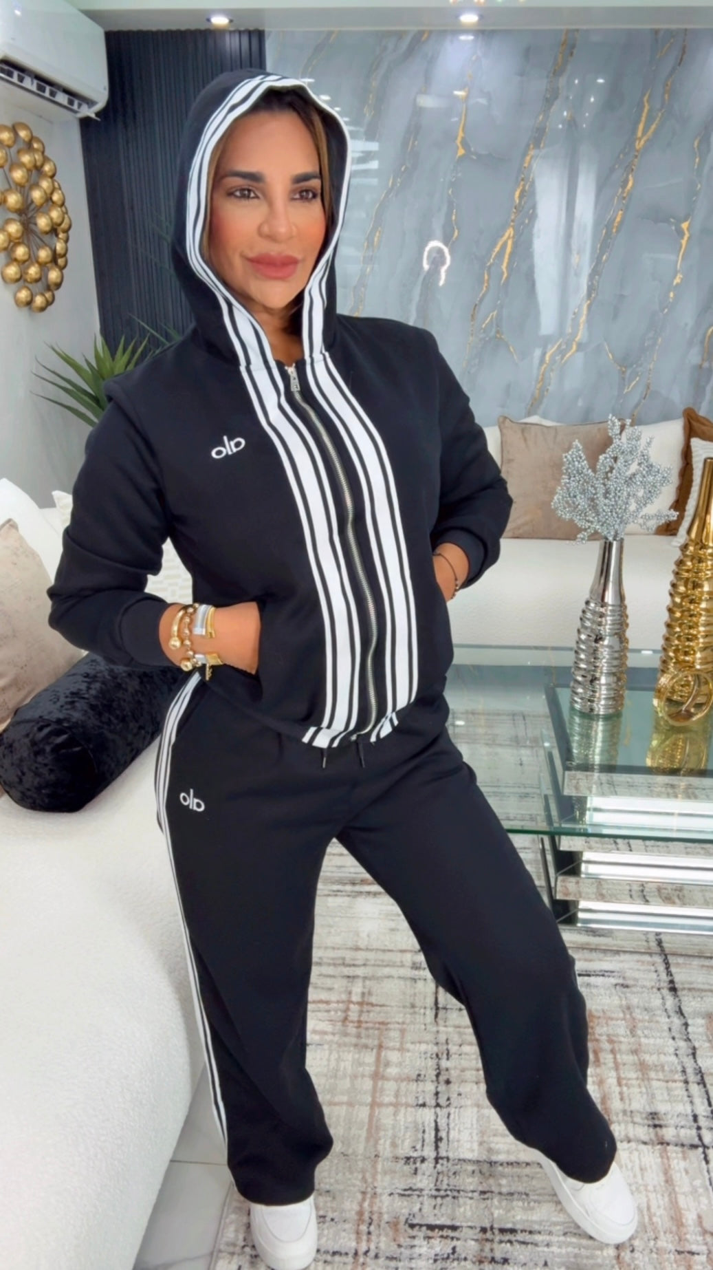 Alo Black Set (spandex) utilicé talla M