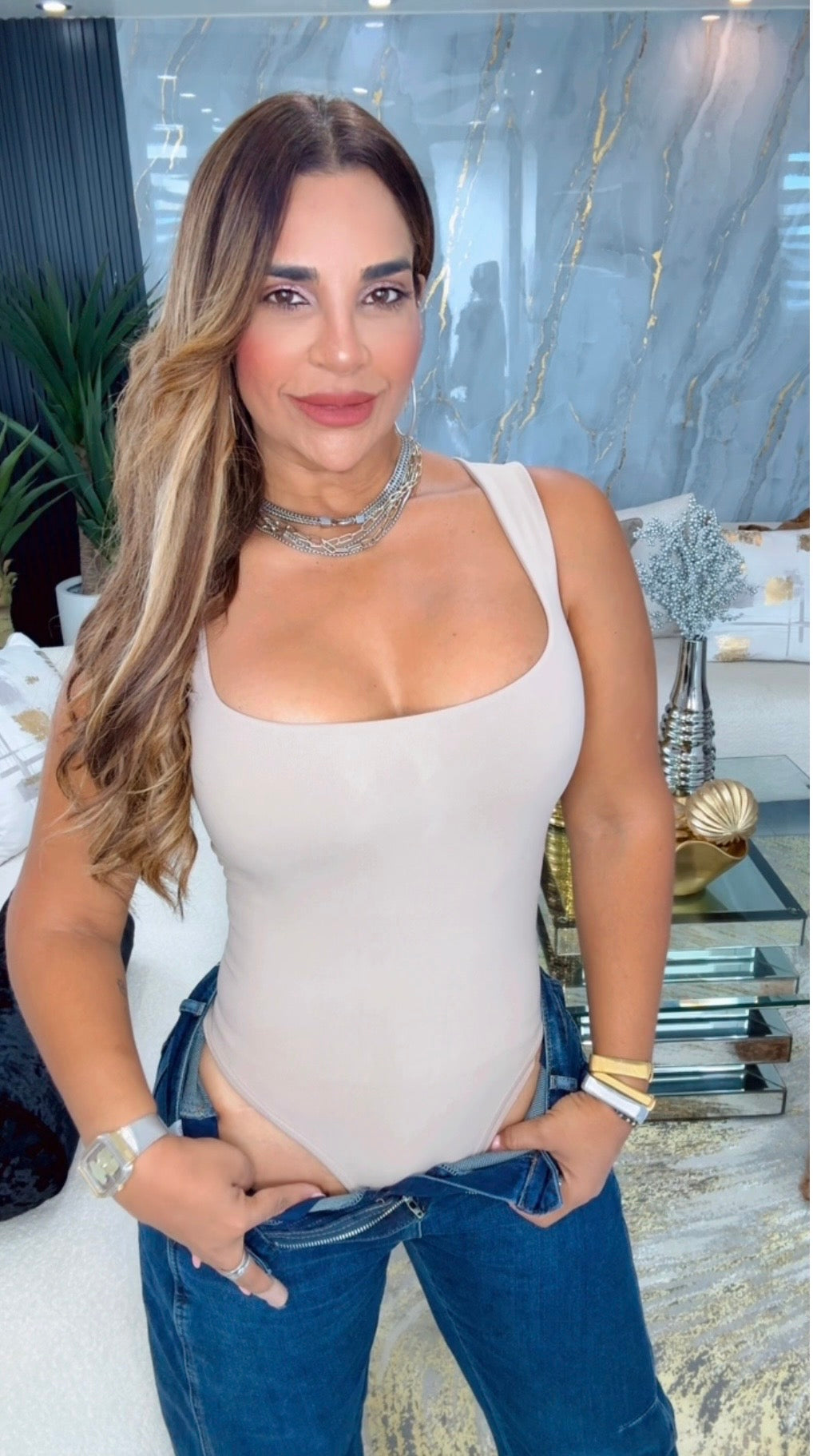 Dynamic Mocha Bodysuit (tipo faja)