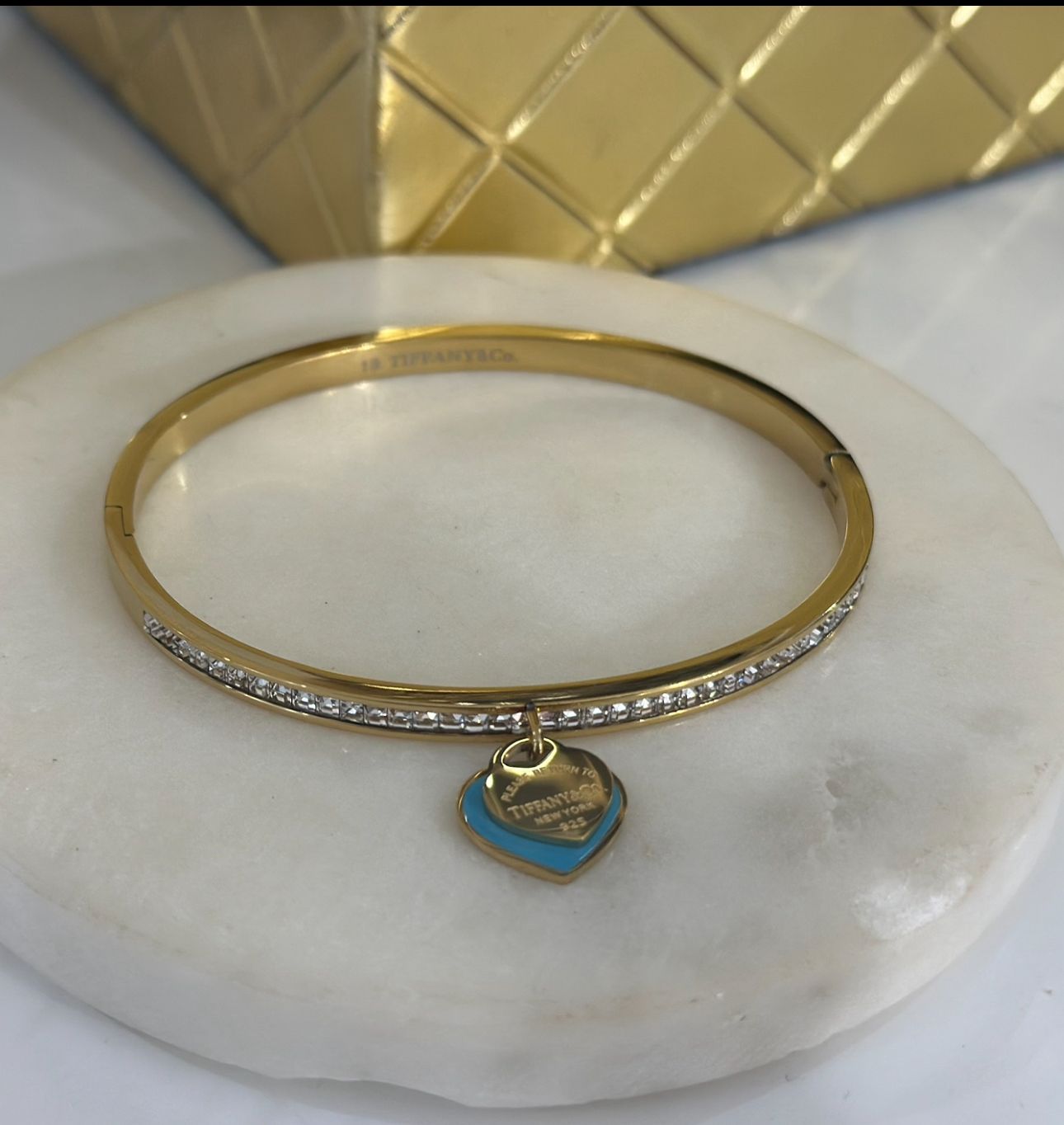 Fanny Gold Bangle (oro acero inoxidable)