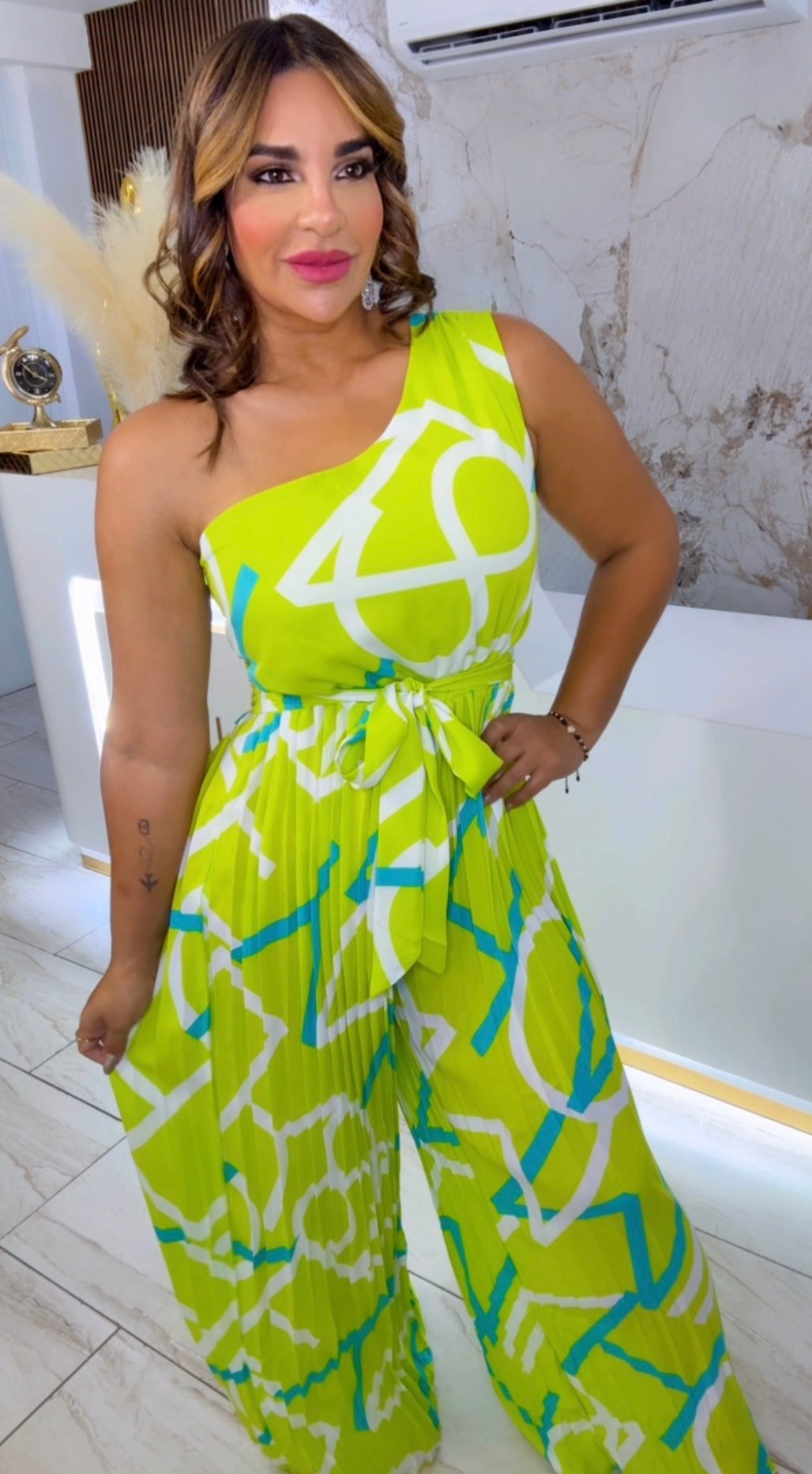 Grece green Jumpsuit (corre al size)