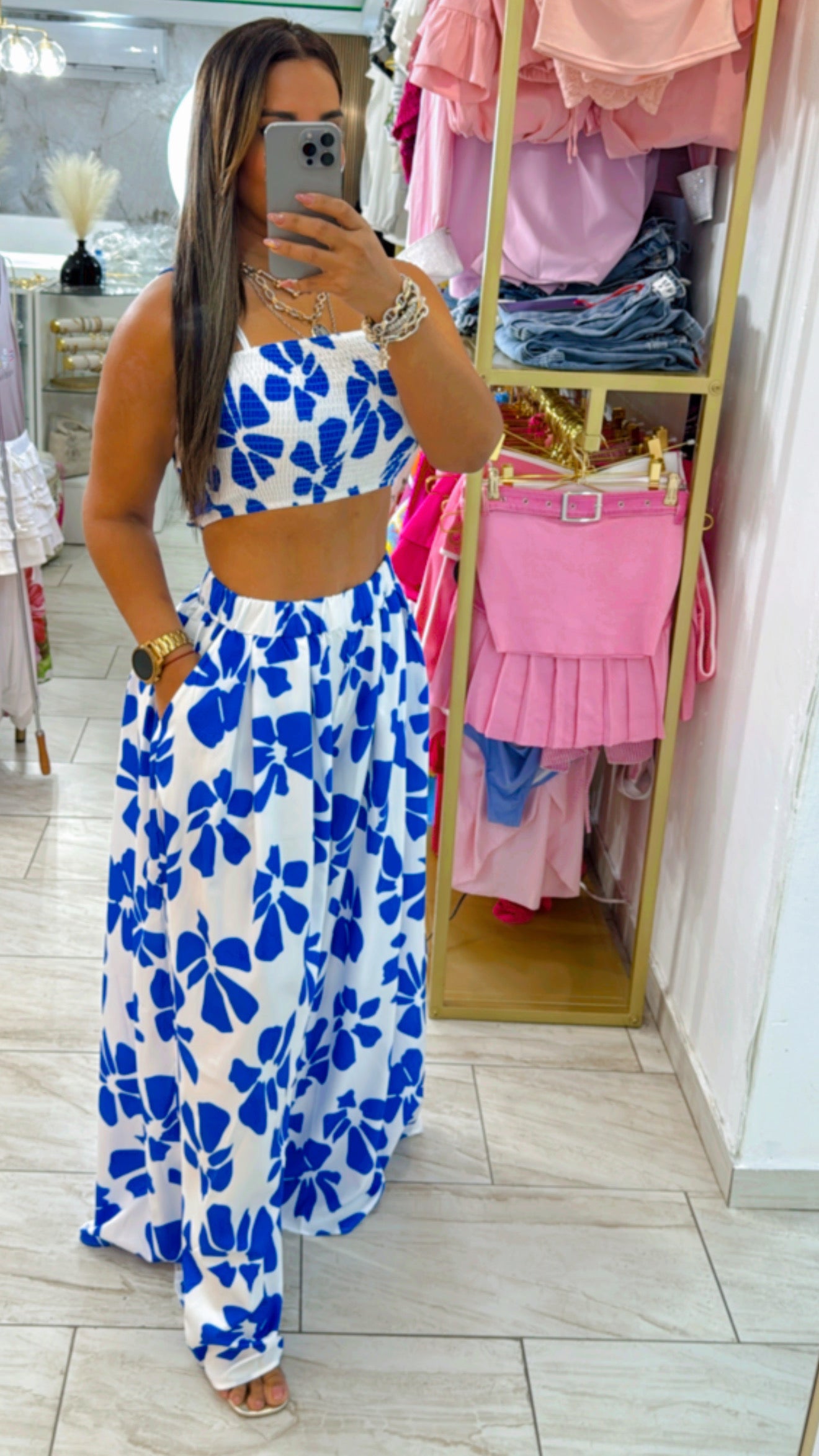 Mykonos Blue Set (stretch)
