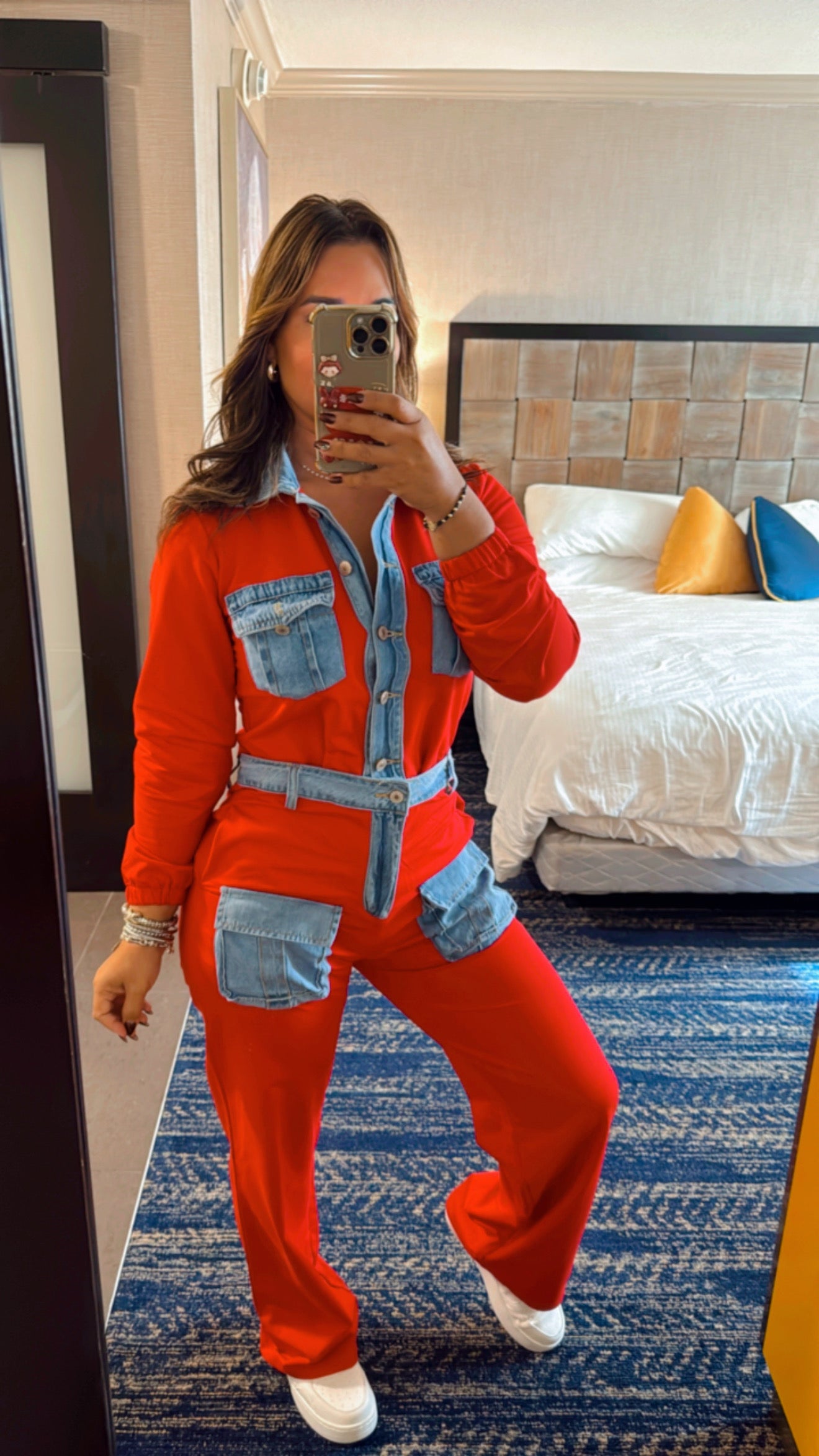 San Francisco Red Set (spandex) utilicé talla M