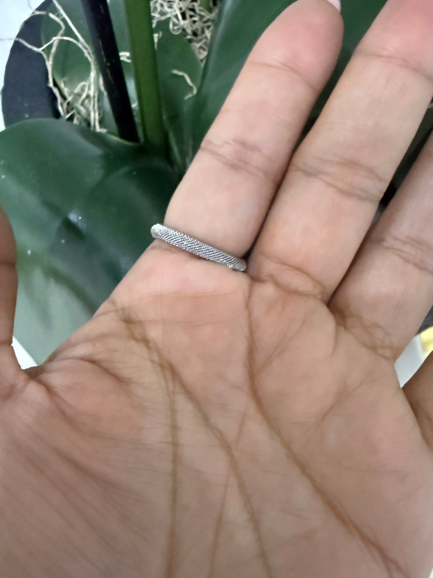 Ted 2 Tones Mesh Silver Ring (material plata 925