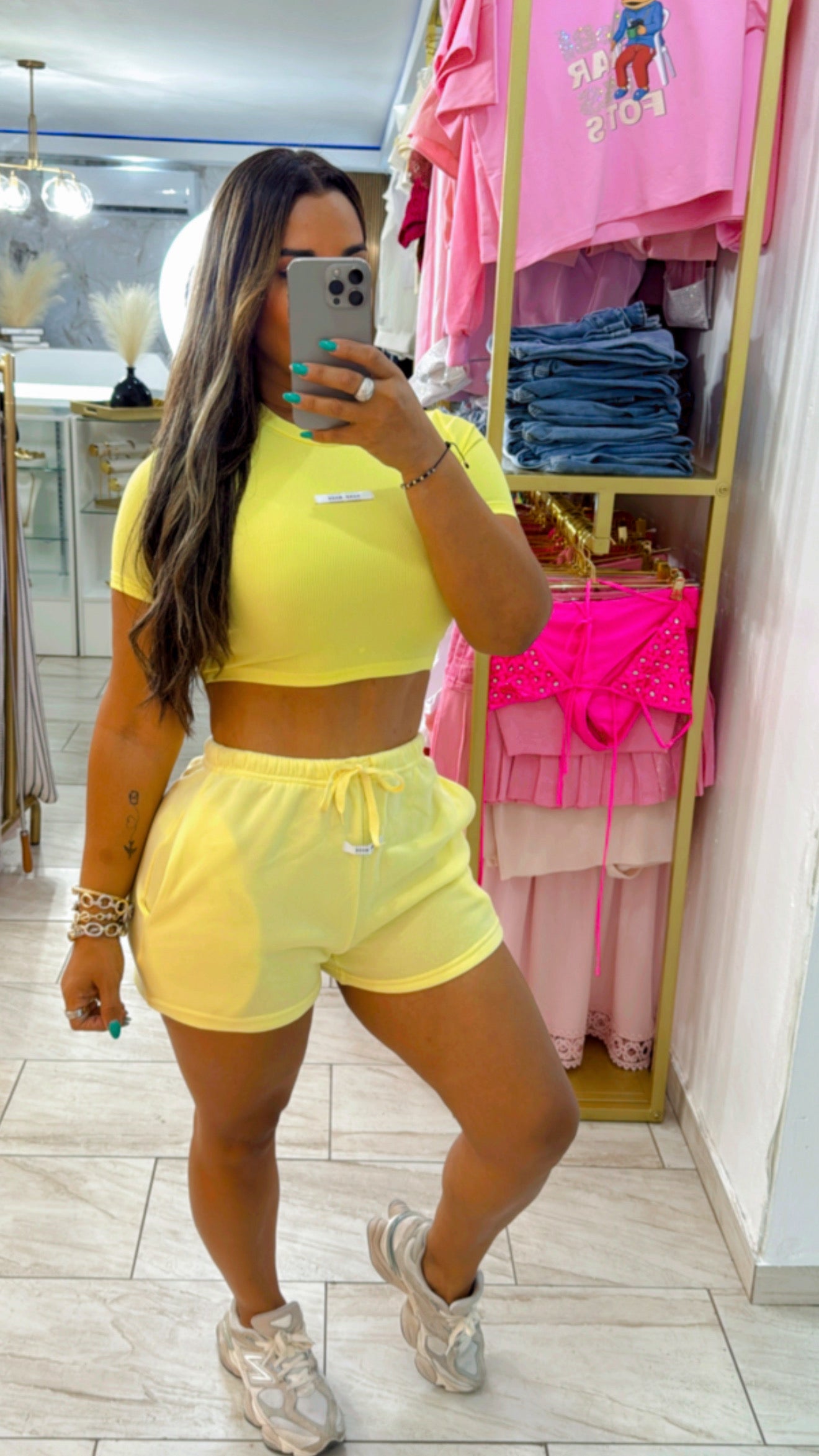 Hand made Yellow Set (utilicé talla médium)