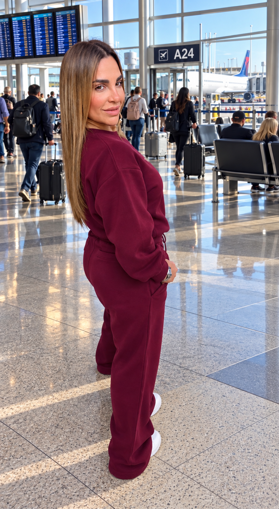 Alo Winter Burgundy Set (spandex) llegan el próximo martes