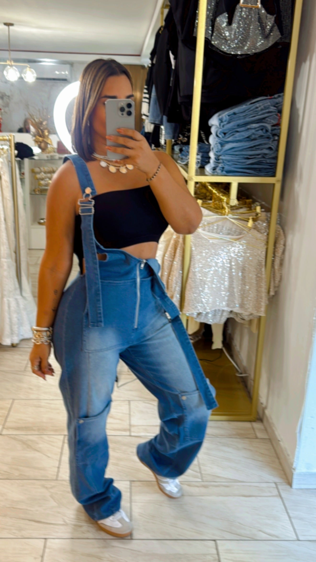 Restock Oaxaca Denim Jumpsuit (spandex) Llegan el próximo Sábado utilicé talla M/ puedes bajar una talla