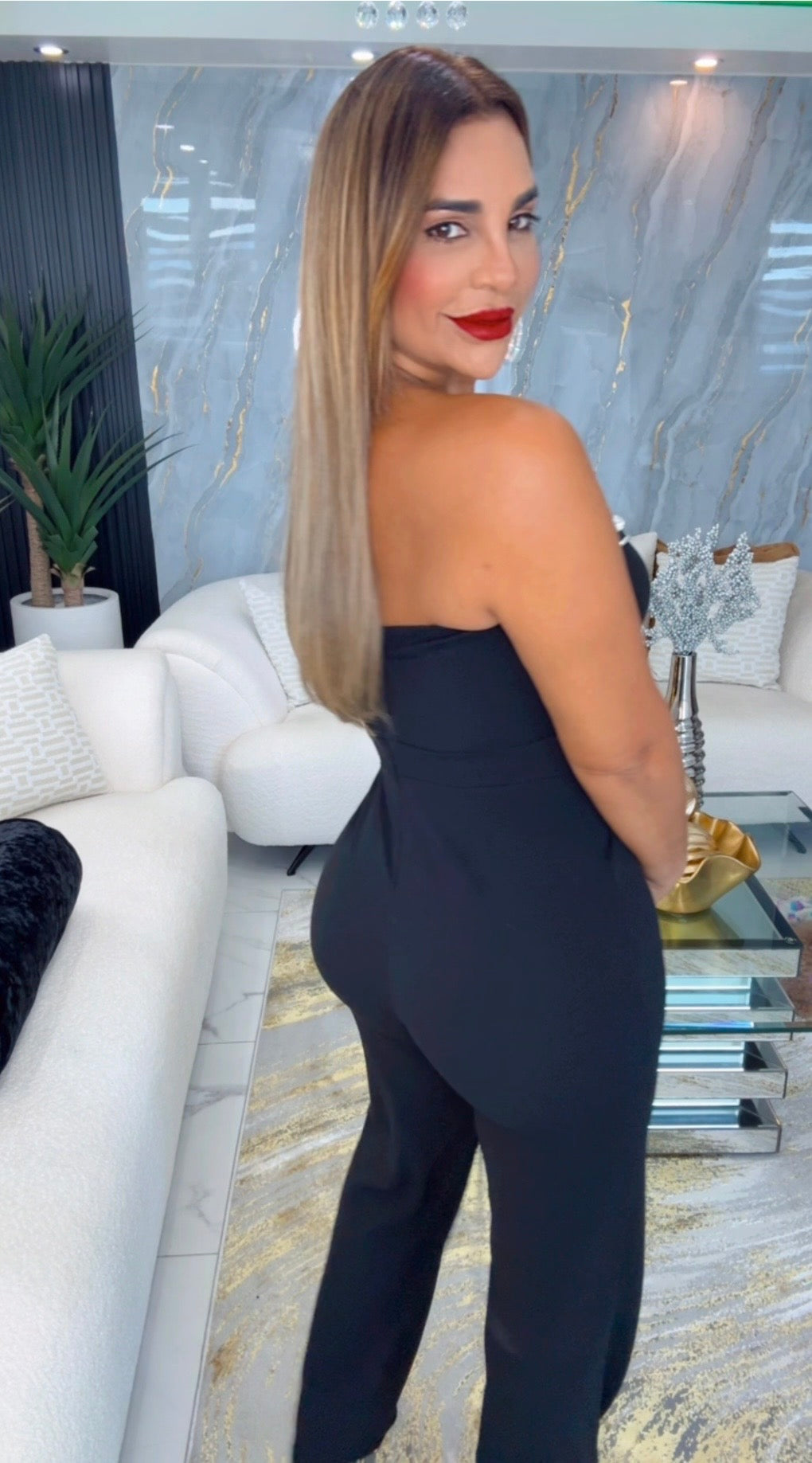Moon Black & Stone Jumpsuit (stretch)