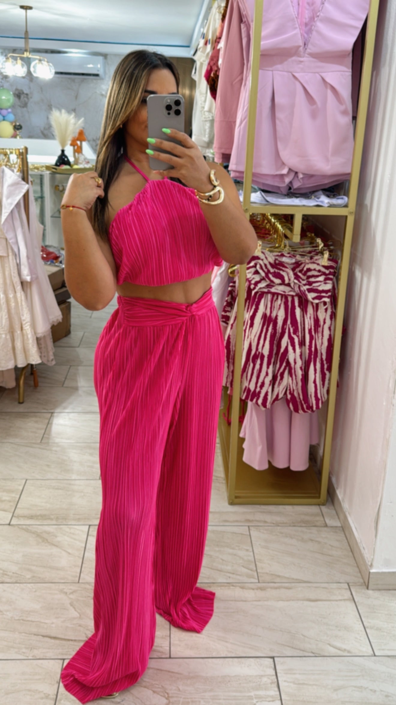 Marina Fuchsia Set (stretch) bájale una talla ( corre grande)