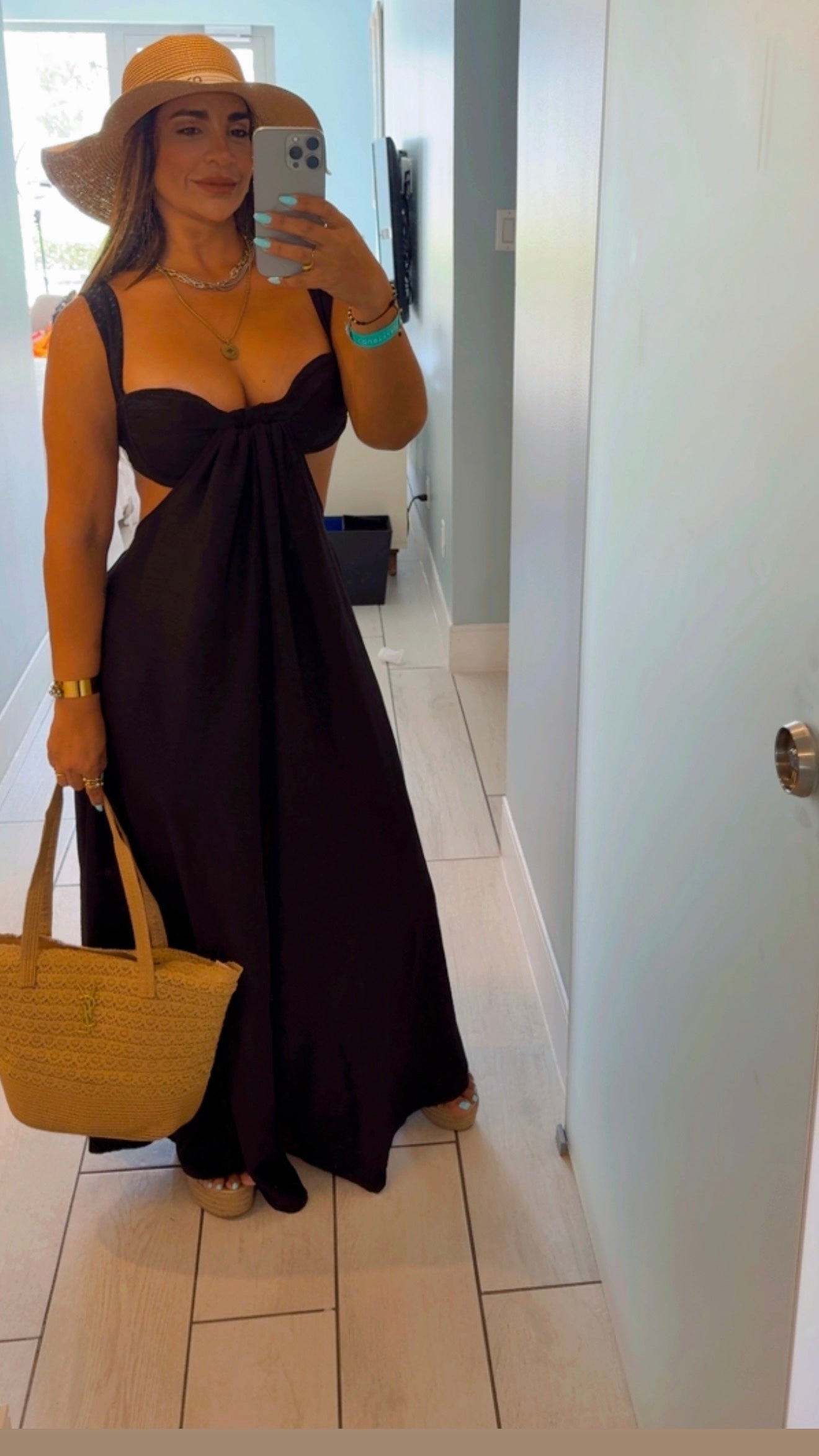Aruba Oversized Black Jumpsuit (spandex)