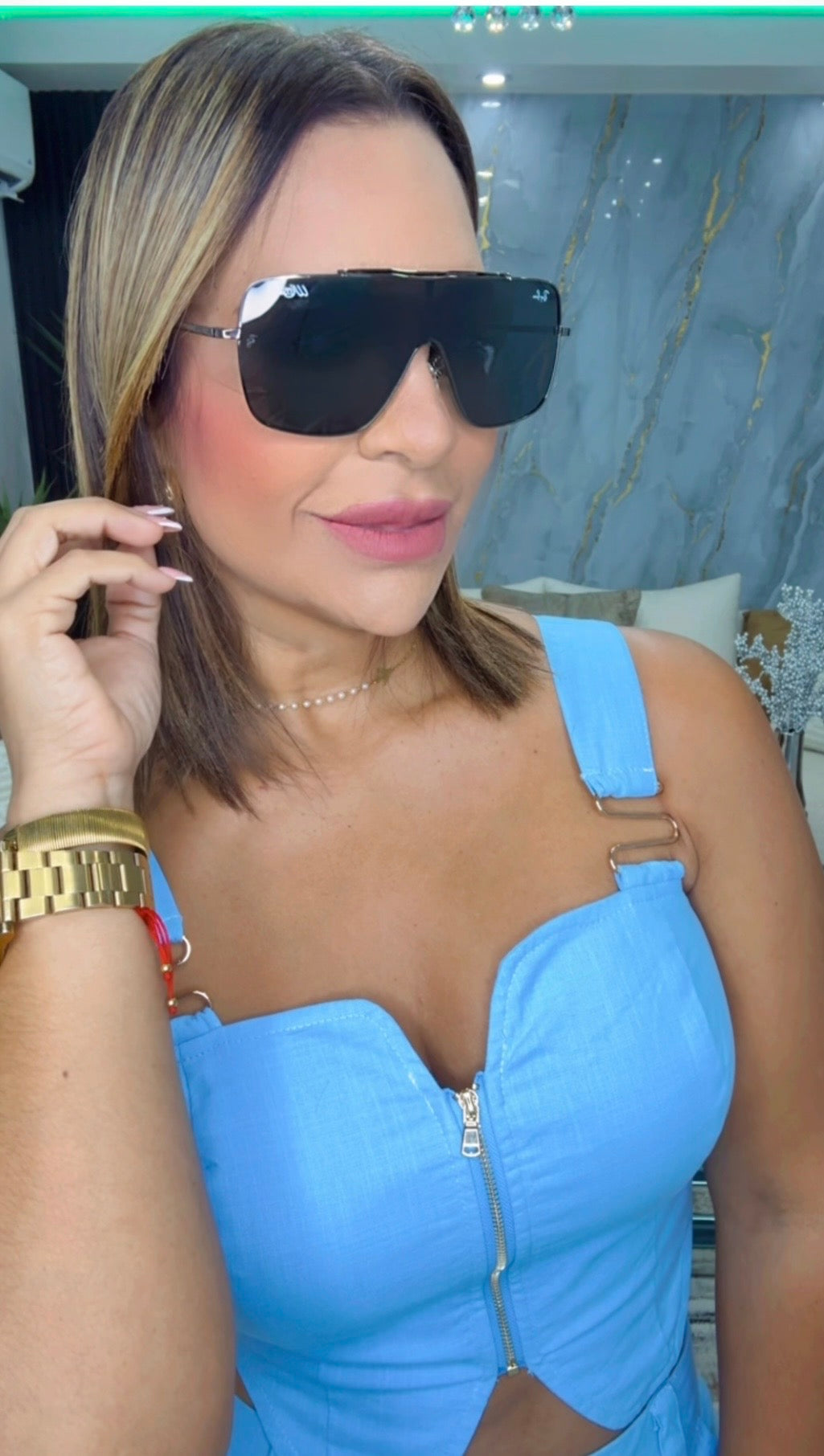 RB Wing Black Sunglasses (Kit Completo)