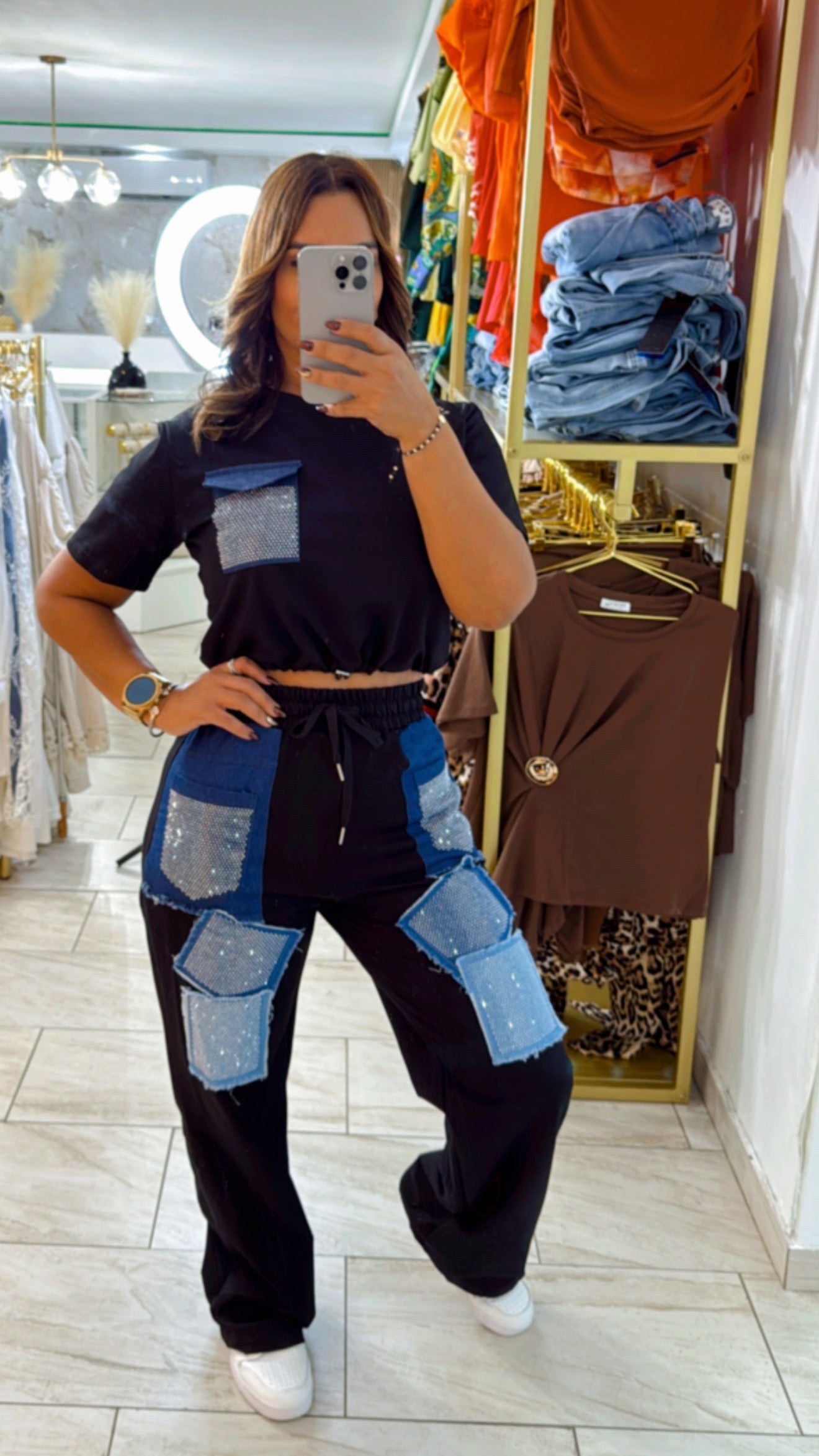 Tijuana Black Set (stretch) utilicé talla Médium