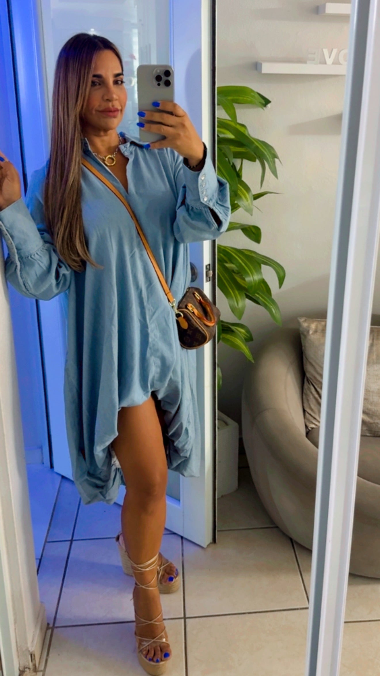 Sicilia Denim Dress (spandex)