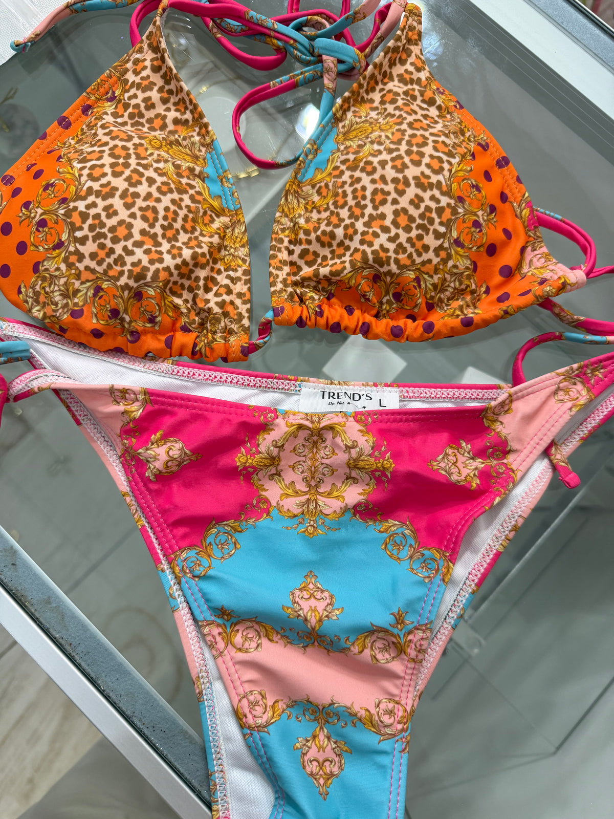 Versace Inspired Swimsuit Set