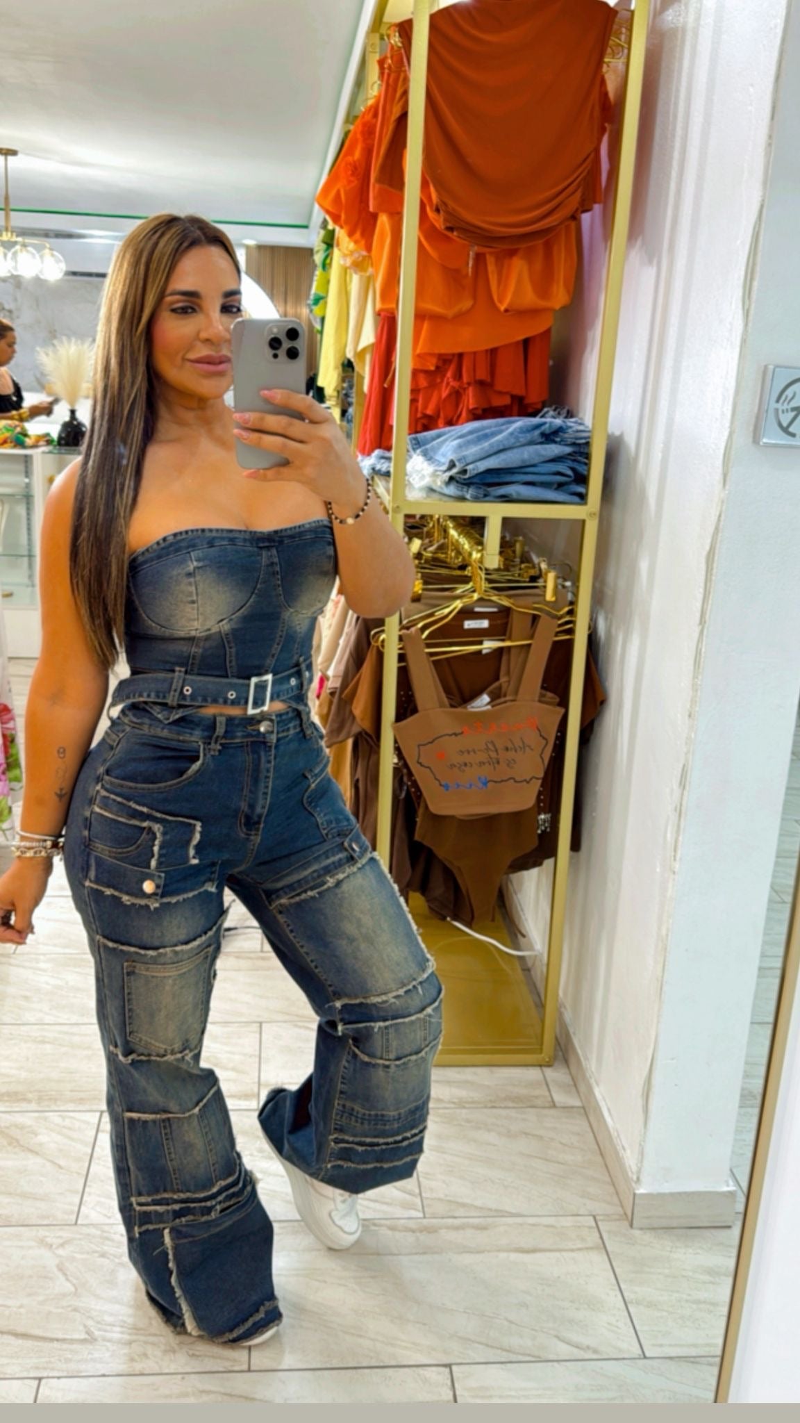 Armenia Denim Set (Stretch) Utilice talla M