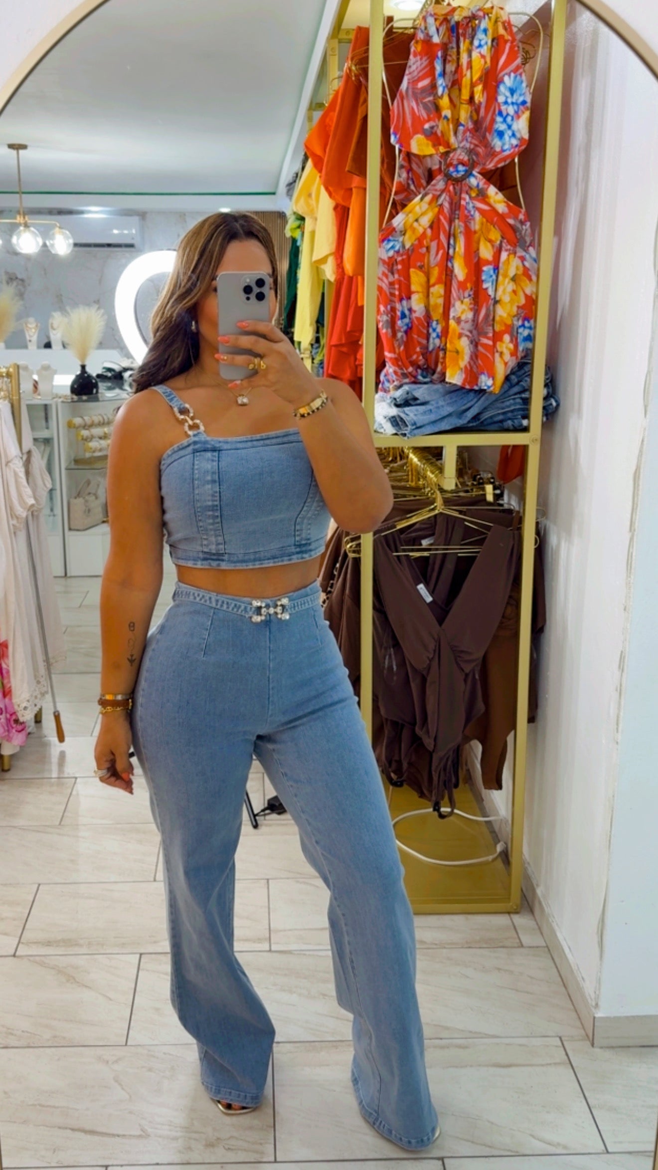 Budapest Denim Set (super stretch) utilicé talla M