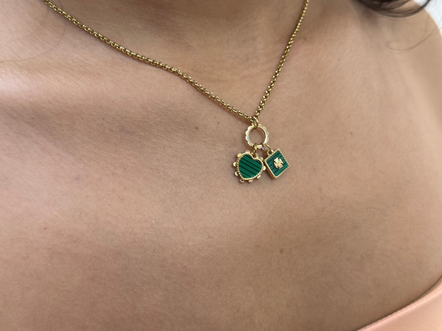 Tory’s Green Necklace (Stainless Steel)